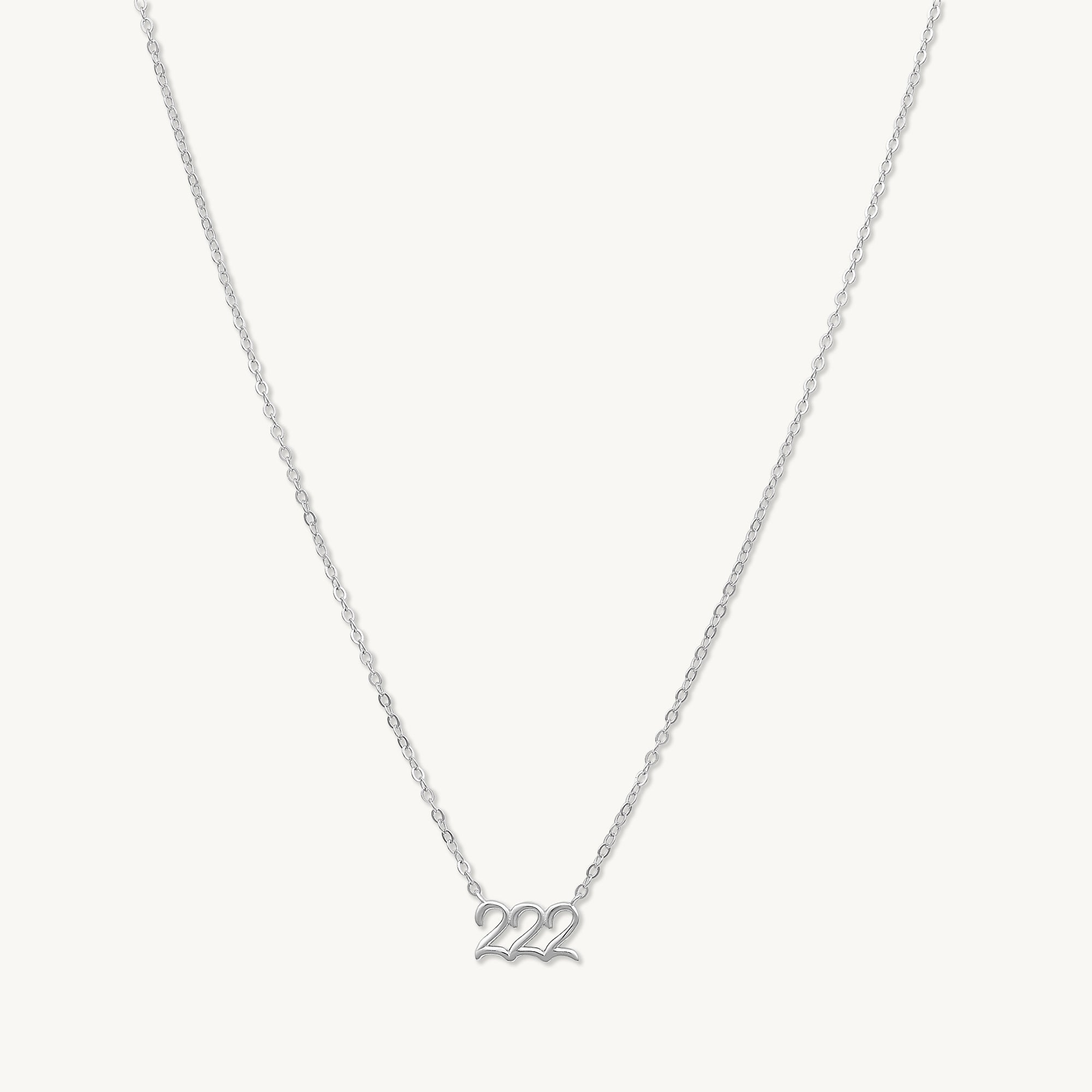 222 Angel Number Pendant Necklace - Camile & Stone
