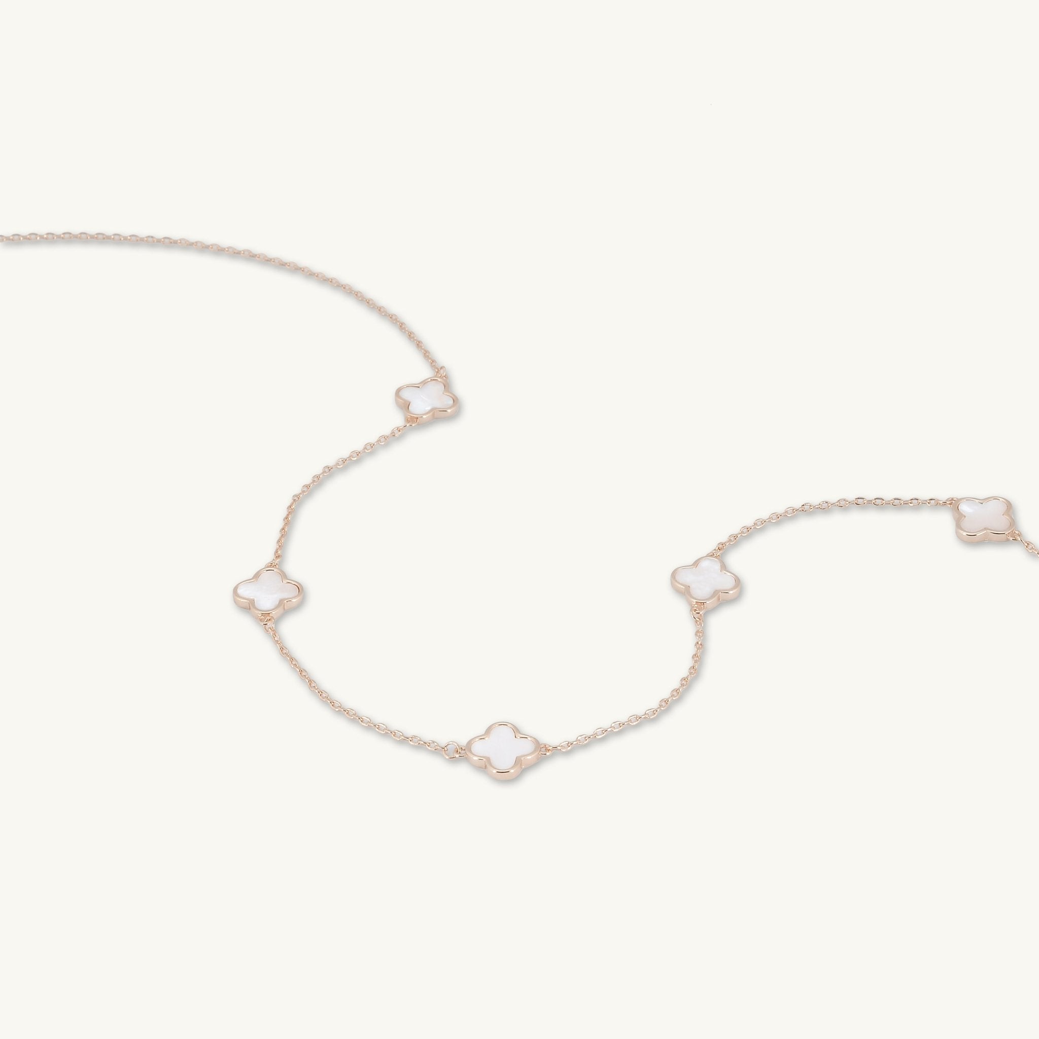 5 Clover Station MOP Necklace - Camile & Stone