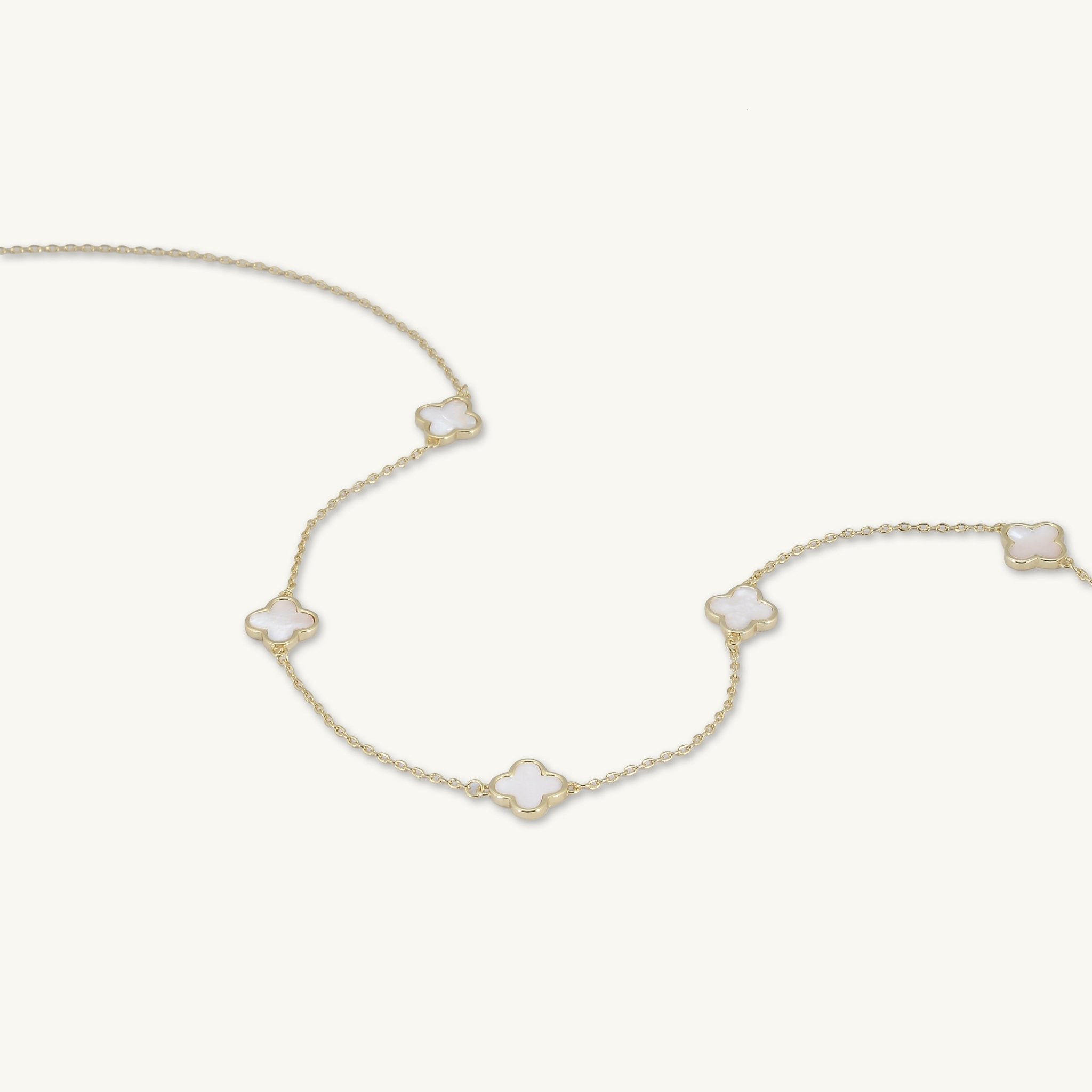 5 Clover Station MOP Necklace - Camile & Stone
