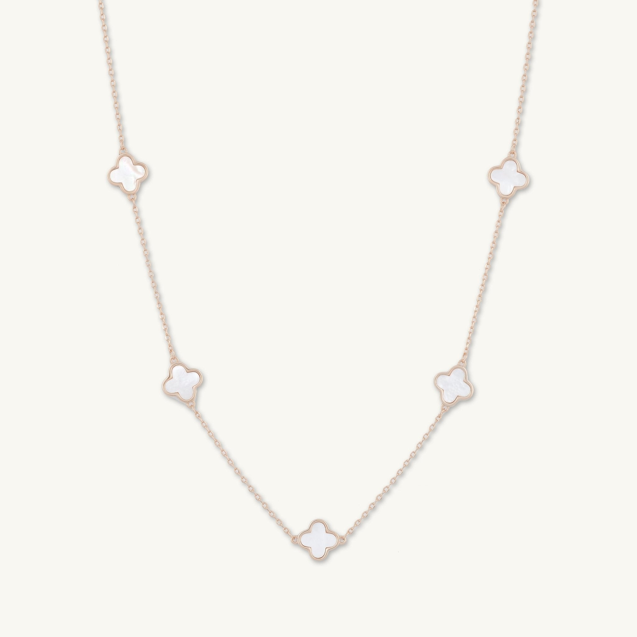 5 Clover Station MOP Necklace - Camile & Stone