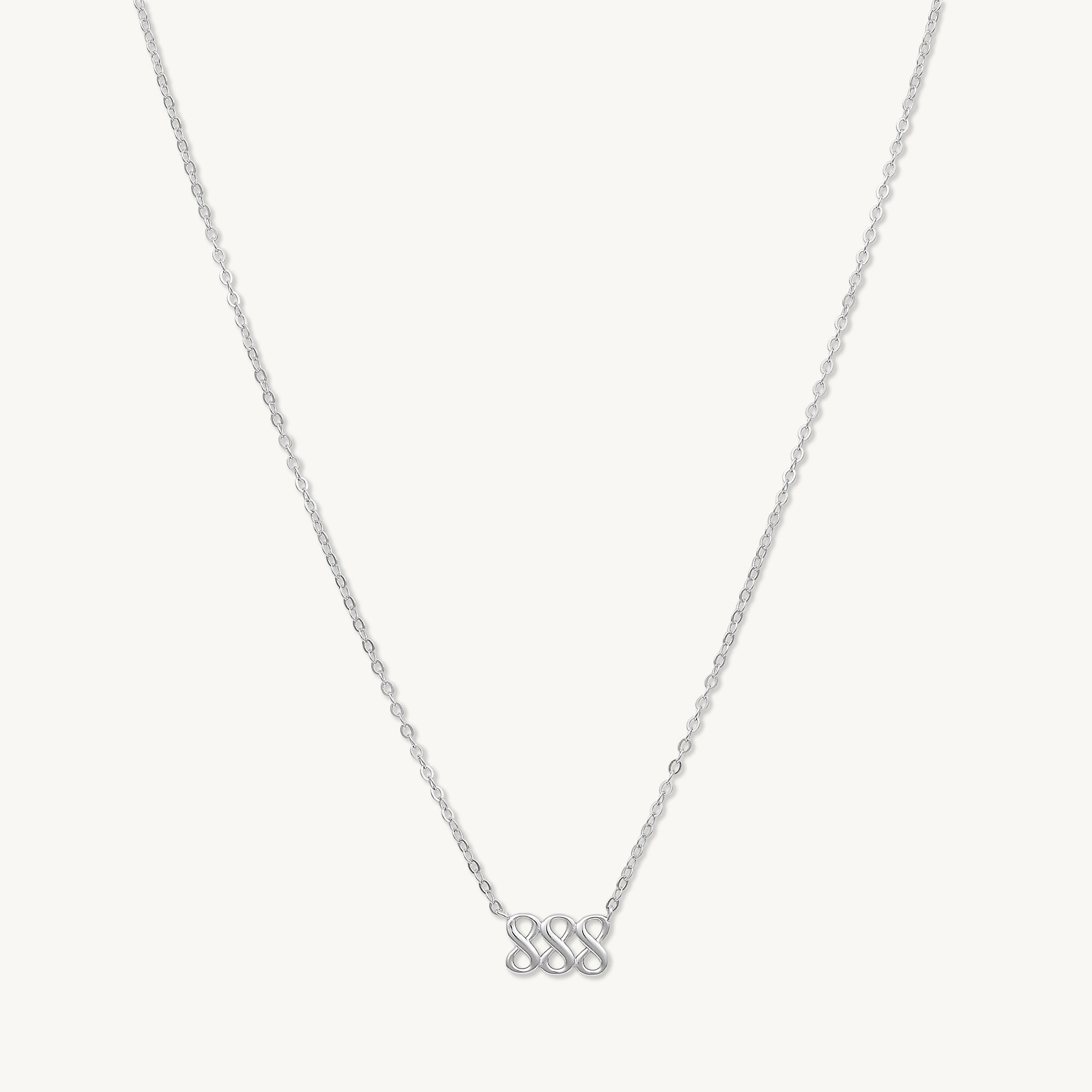 888 Angel Number Pendant Necklace - Camile & Stone
