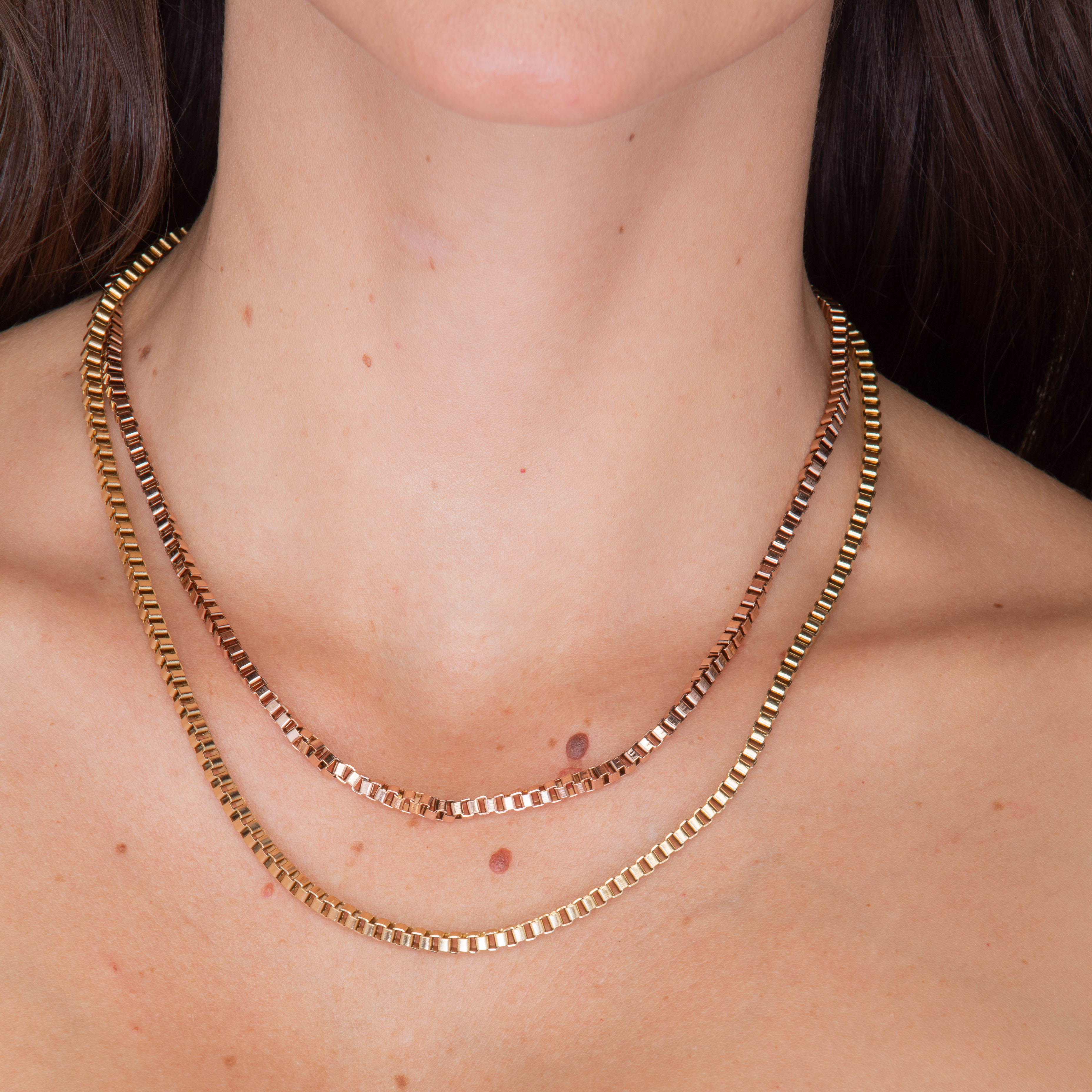 Unisex Thick Box Chain Necklace