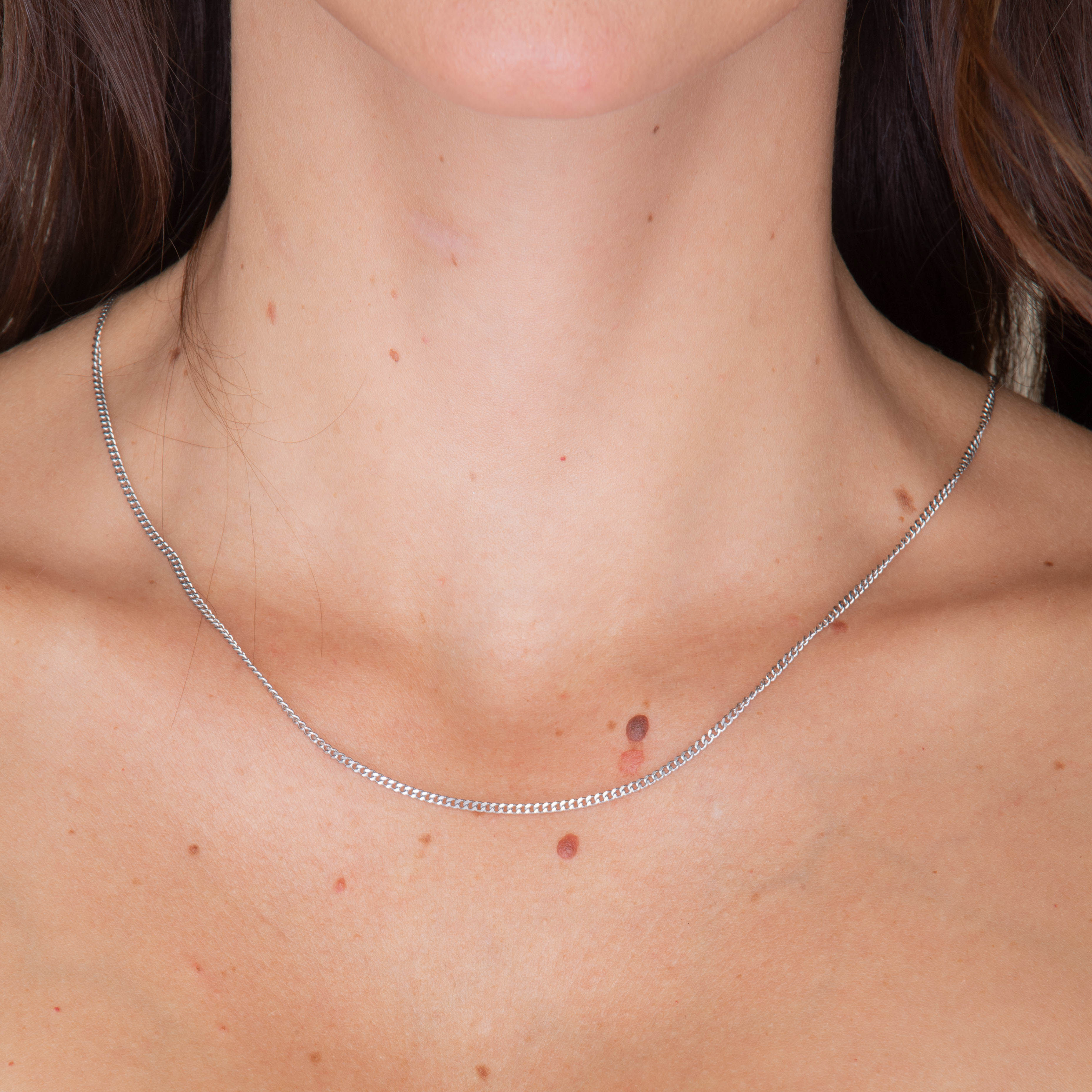 2mm Cuban Chain Necklace