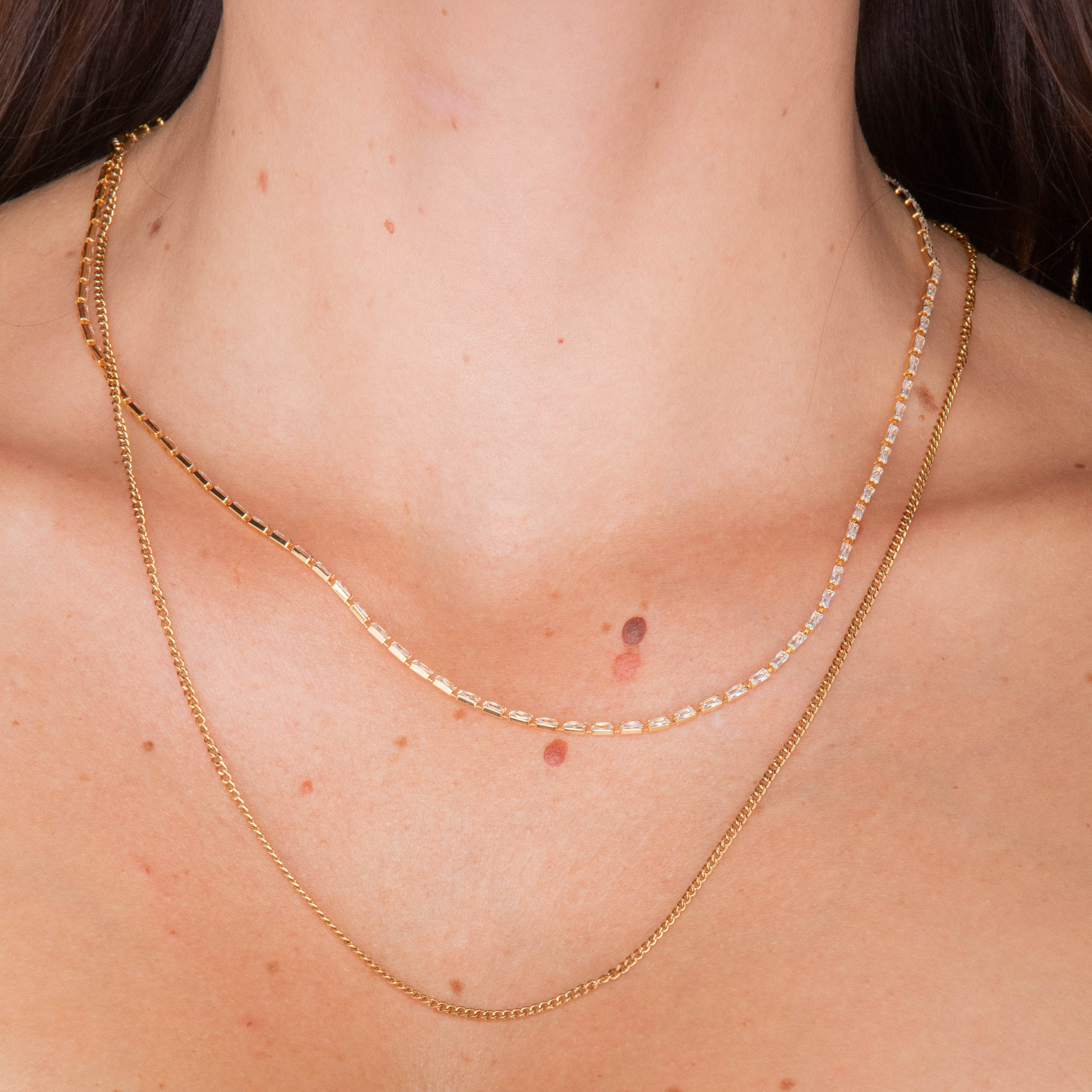 2mm Cuban Chain Necklace