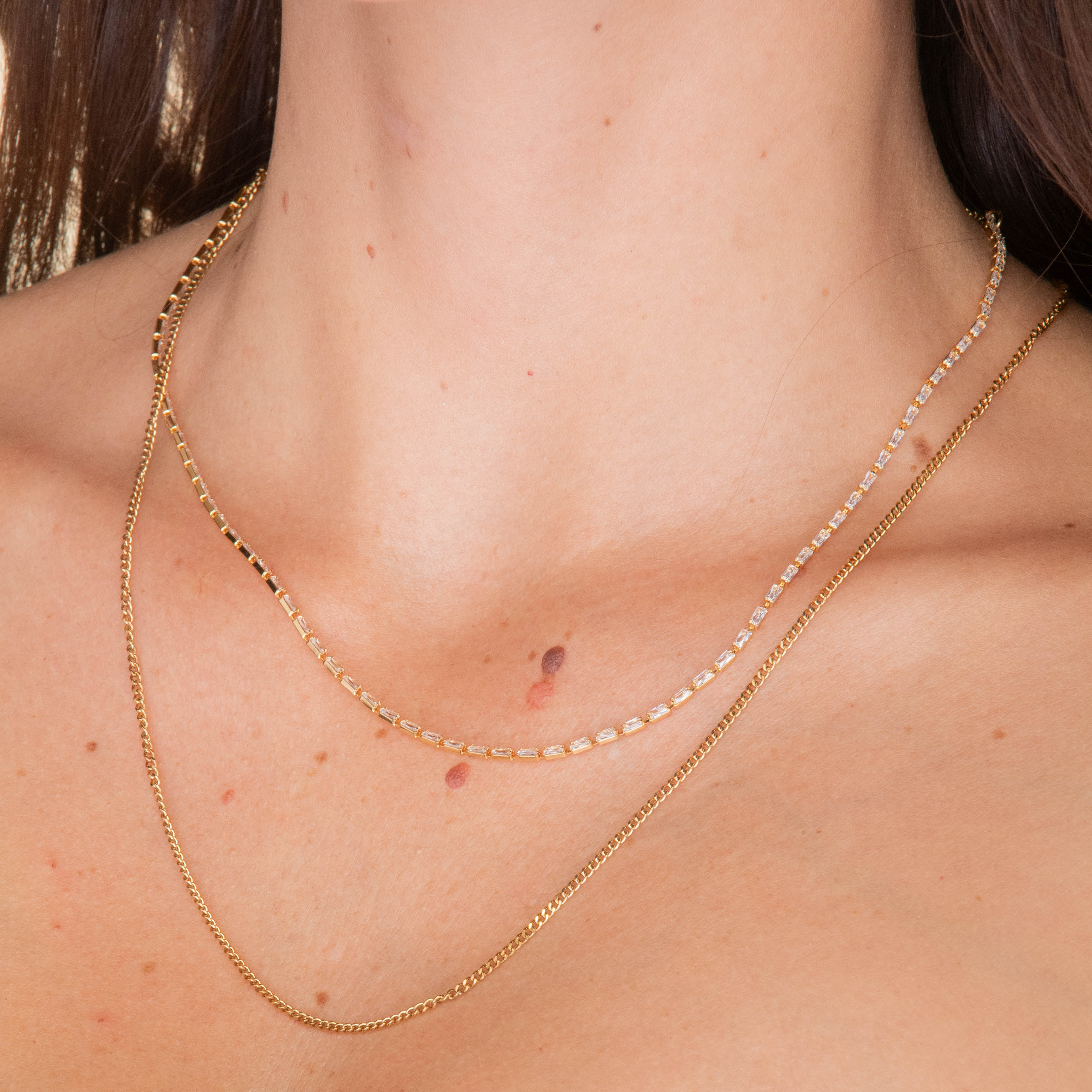 2mm Cuban Chain Necklace