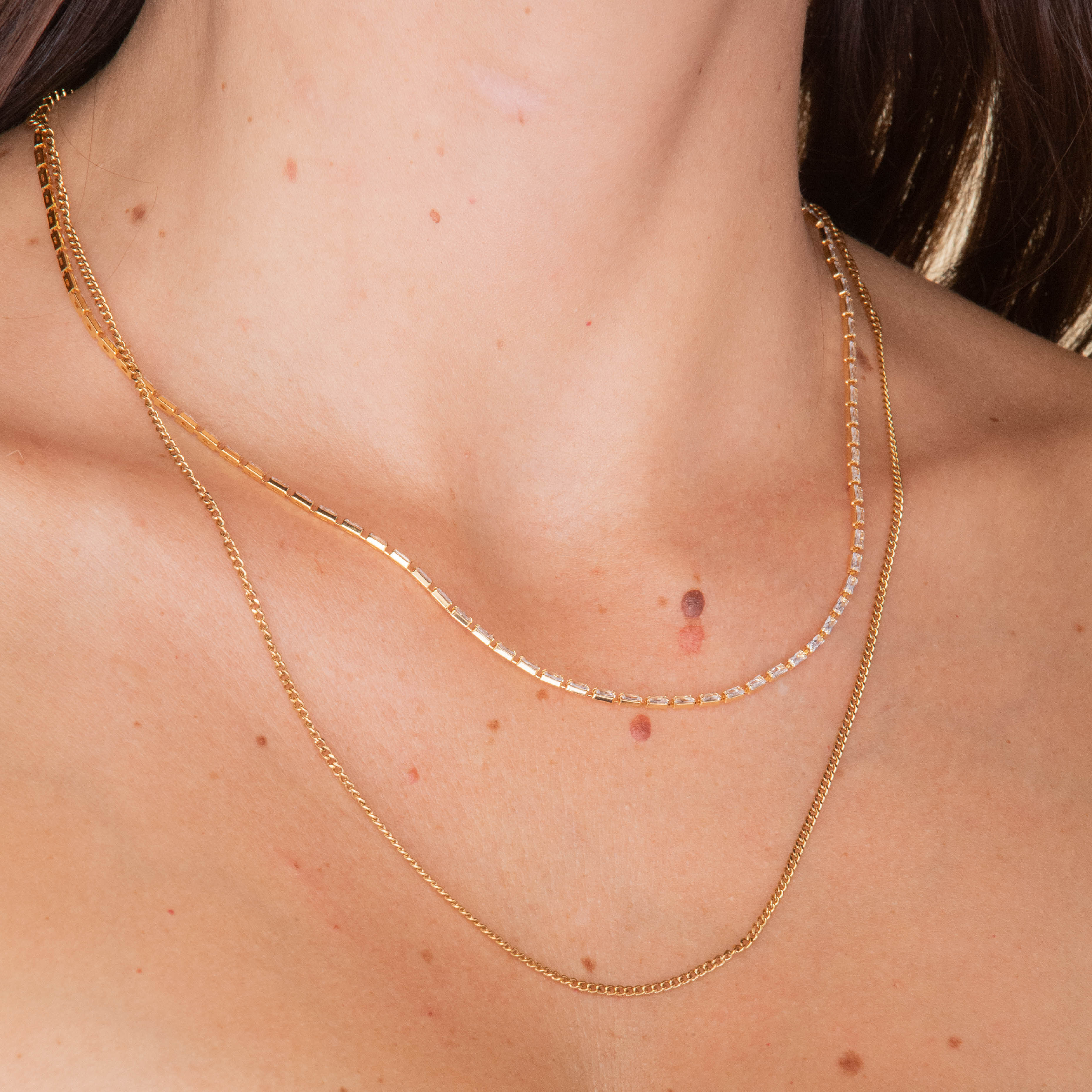 2mm Cuban Chain Necklace