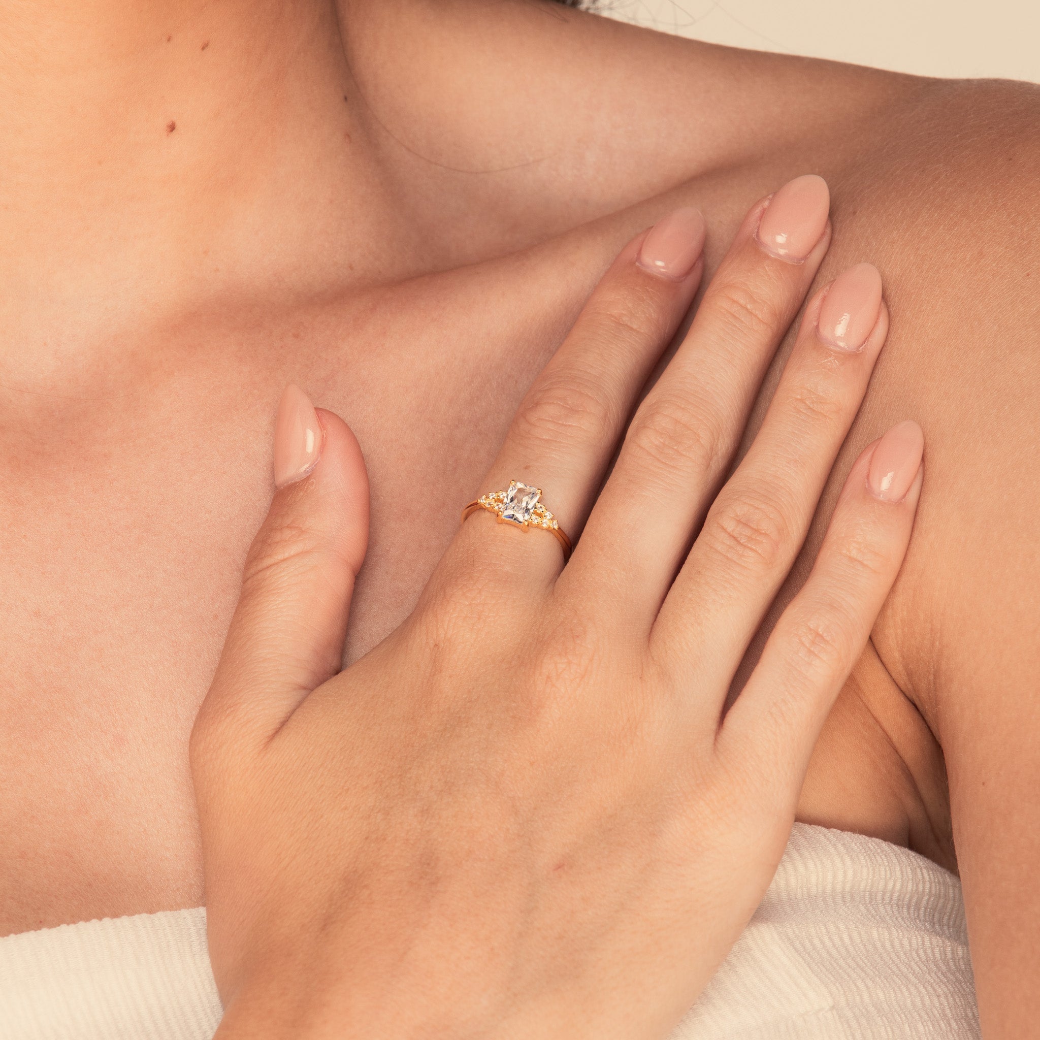 The Iris Princess Sapphire Engagement Ring