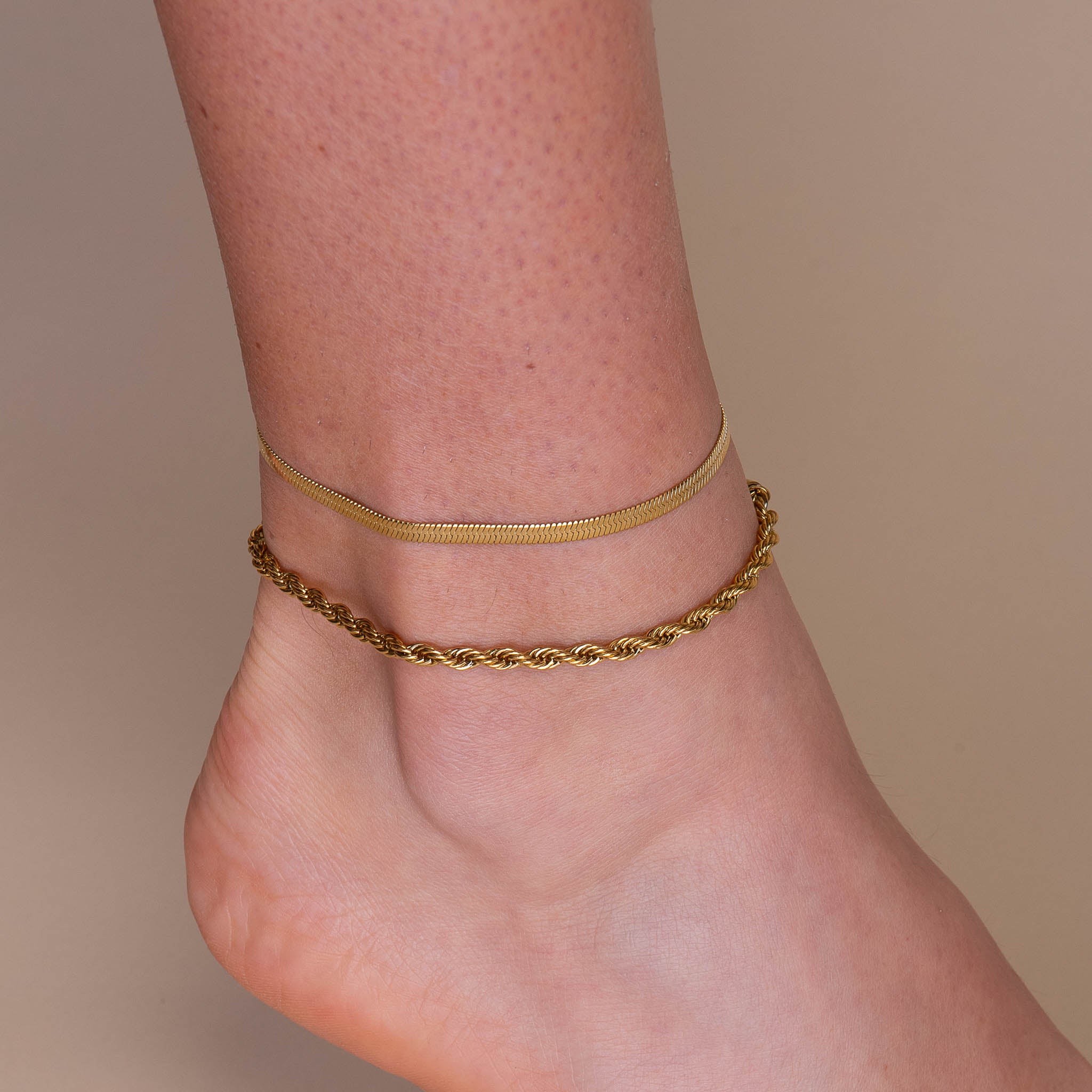 Herringbone Chain Anklet