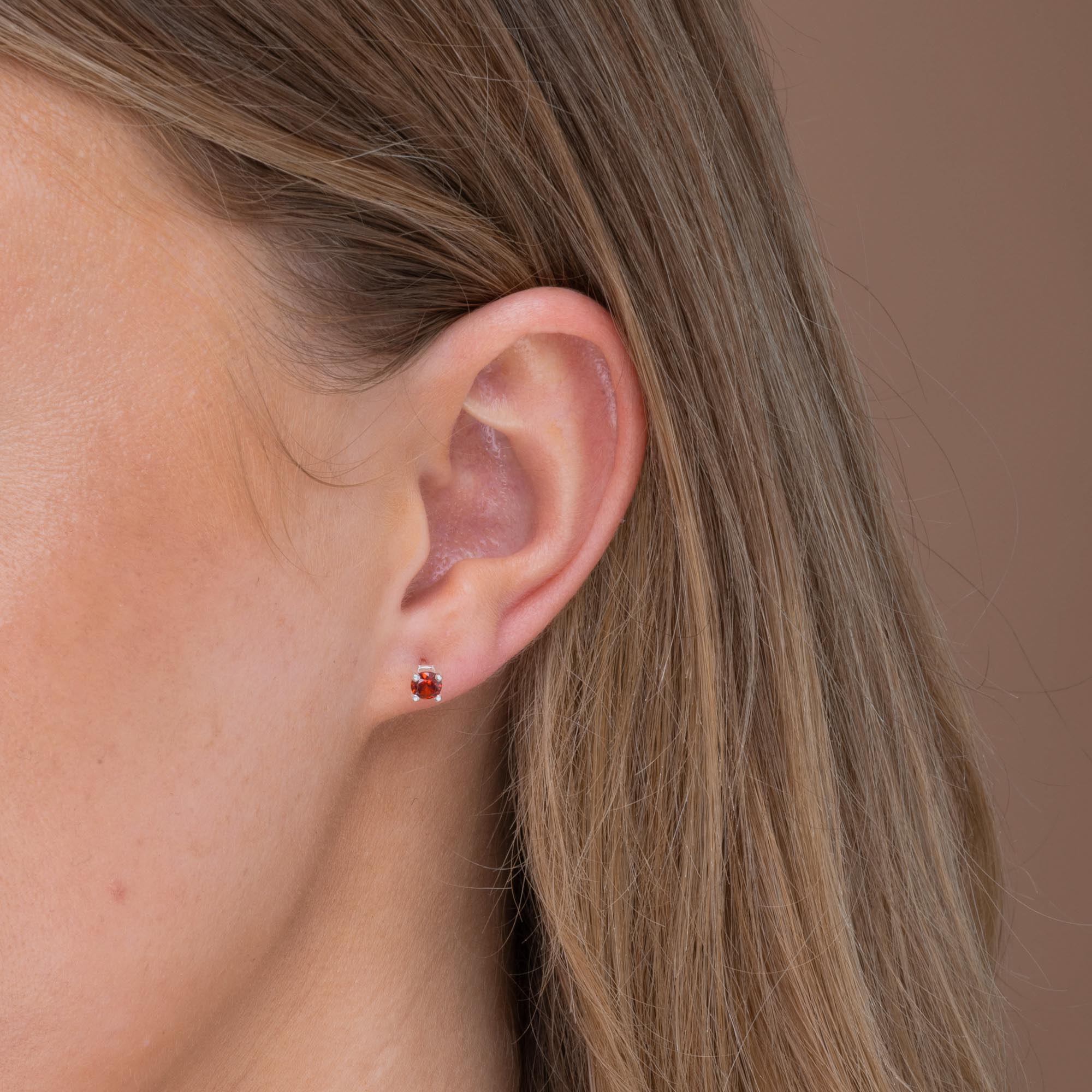 Classic Birthstone Earrings January