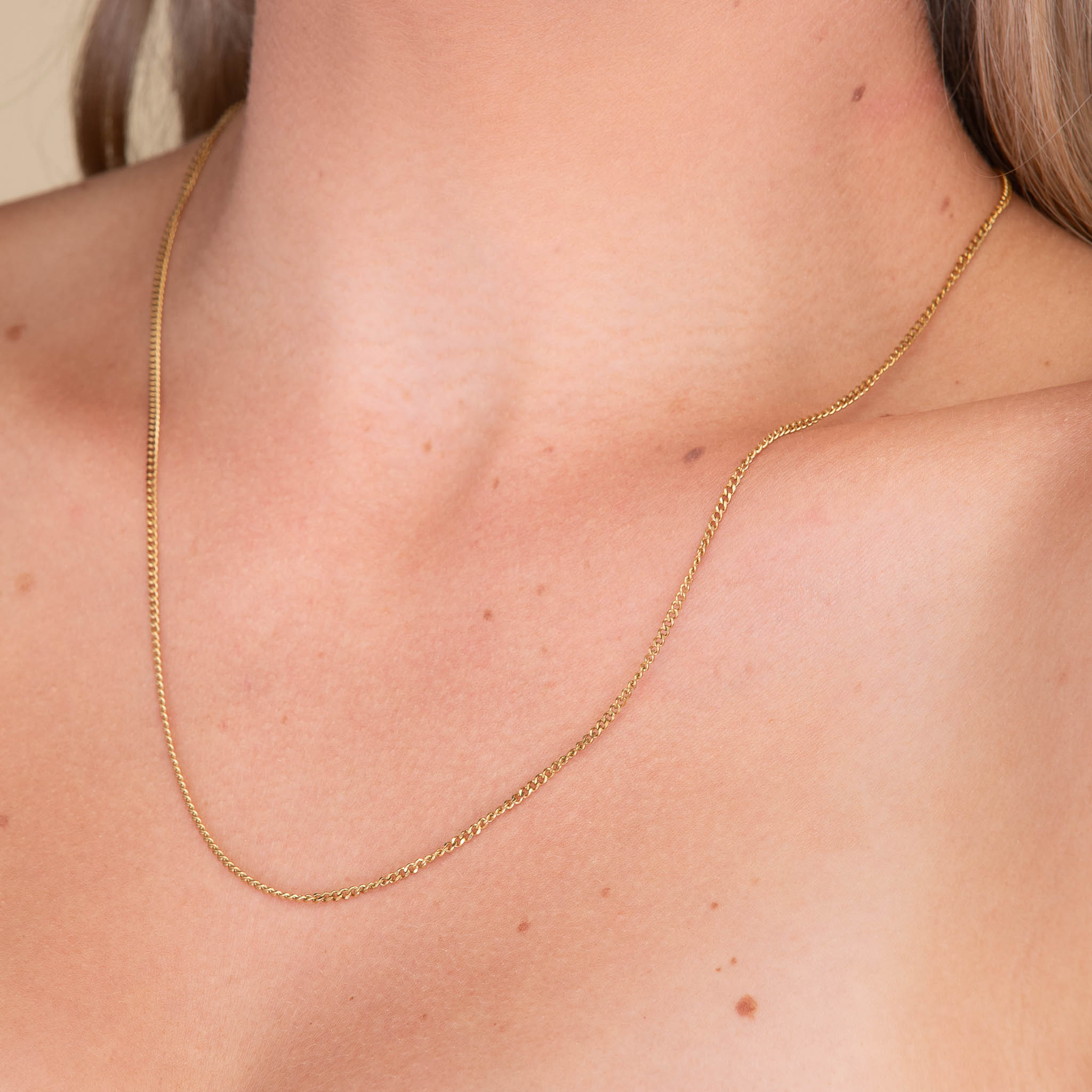 2mm Cuban Chain Necklace