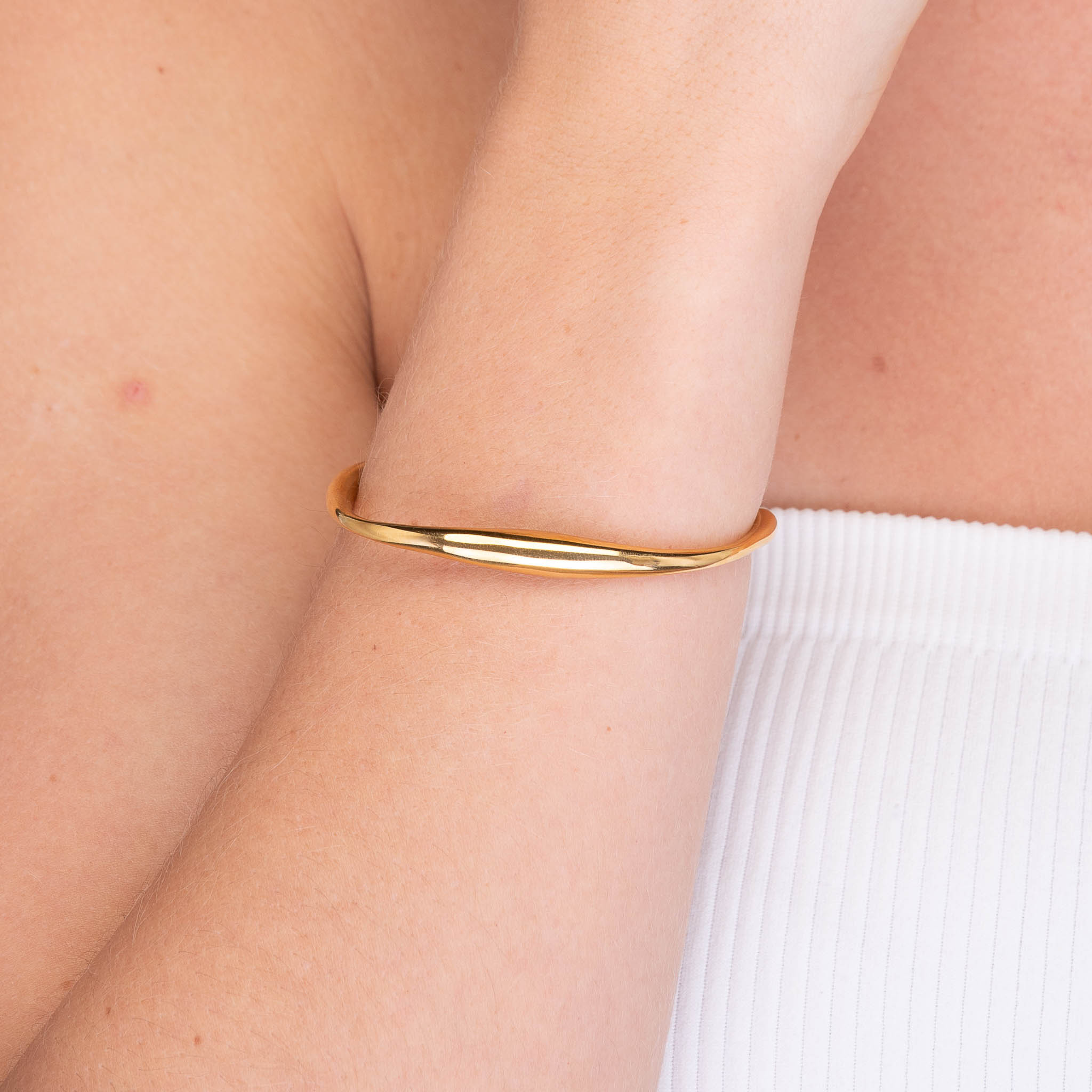 Swirl Open Cuff Bangle