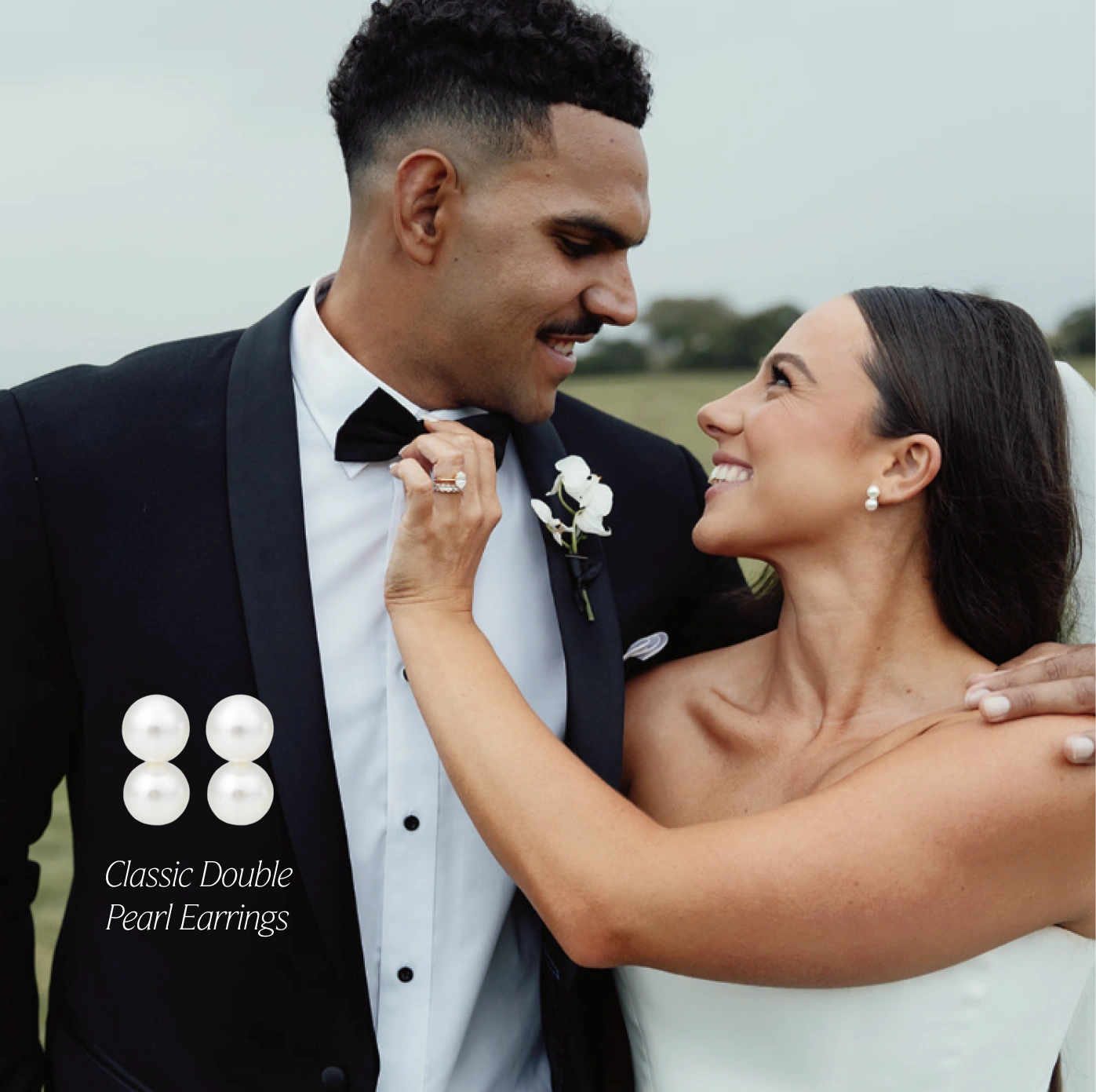 Classic Double Pearl Earrings