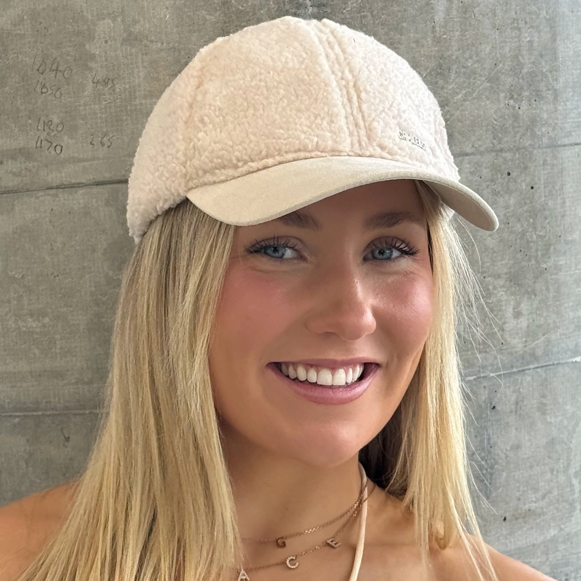 Beige Teddy Cap