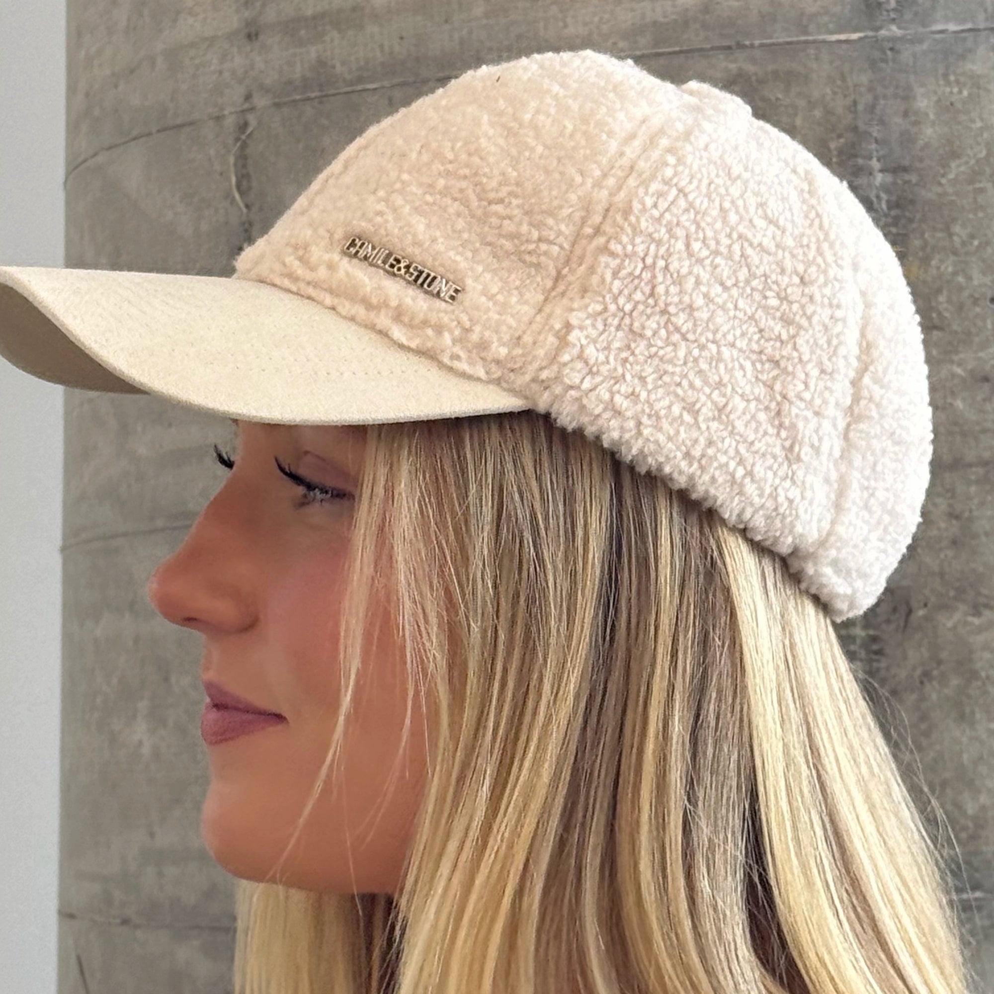 Beige Teddy Cap