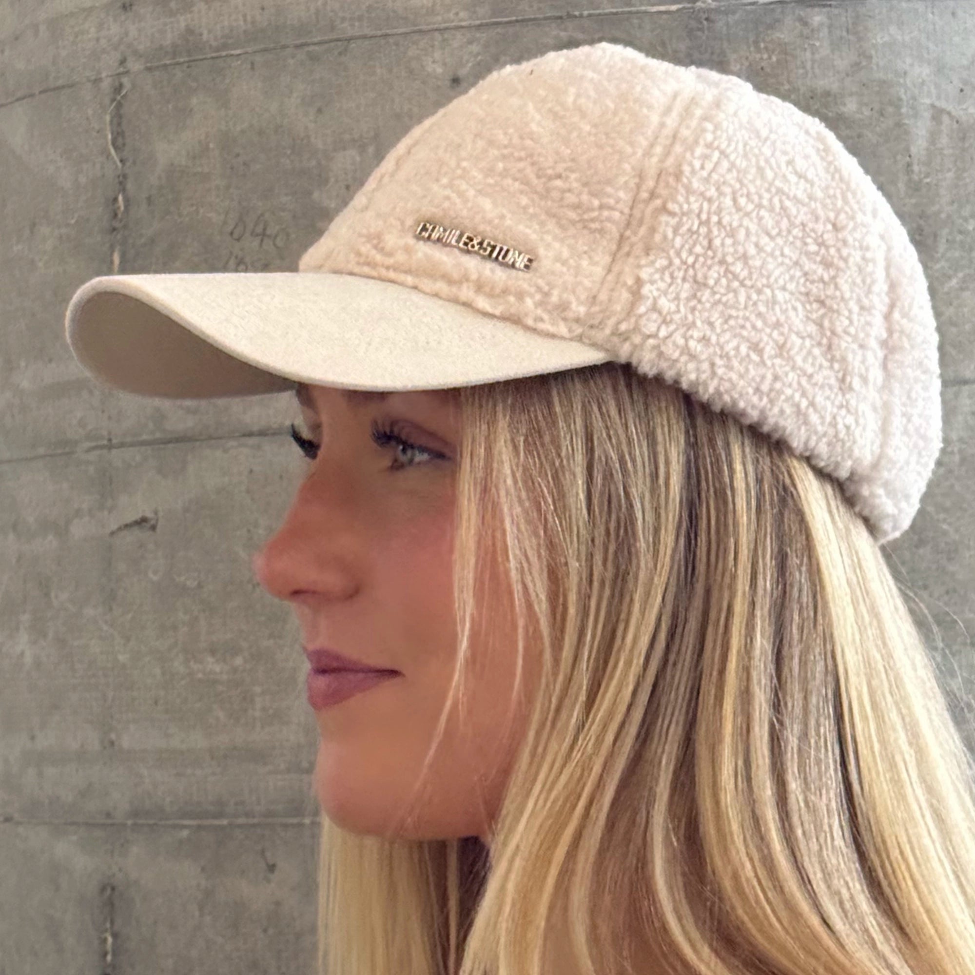 Beige Teddy Cap