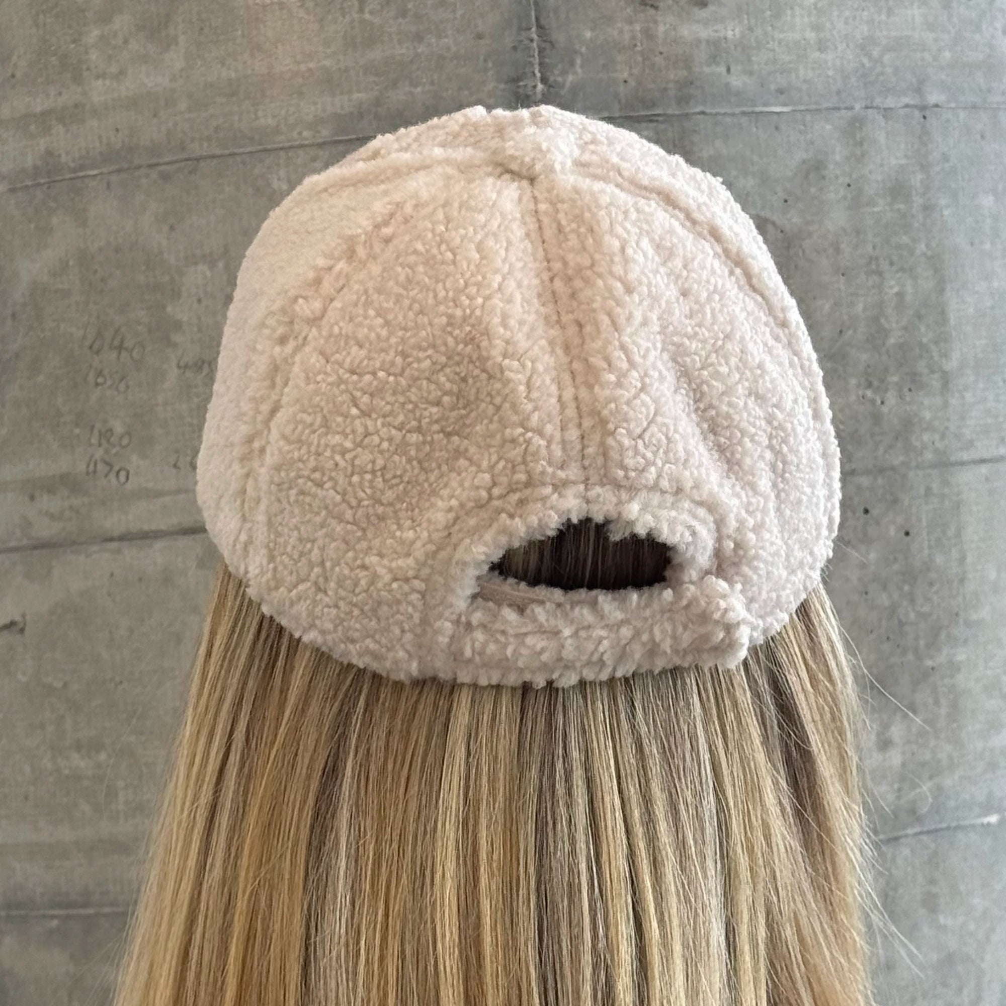Beige Teddy Cap