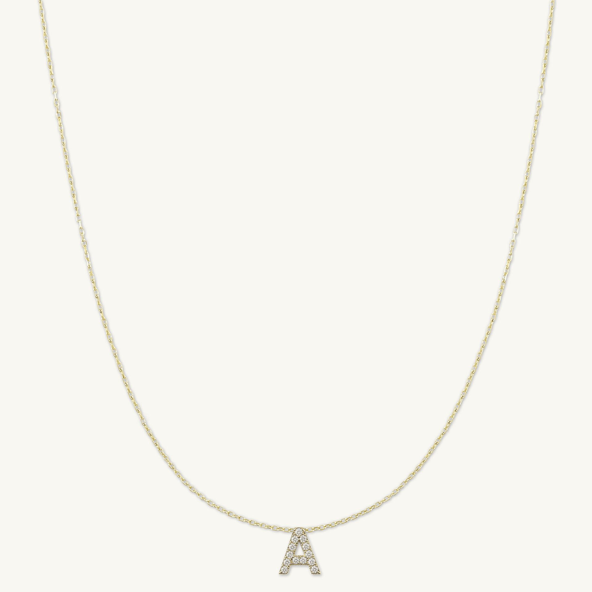 Multi Initial Sapphire Letter Necklace