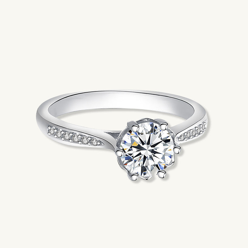 1 ct The Layla Moissanite Diamond Engagement Ring