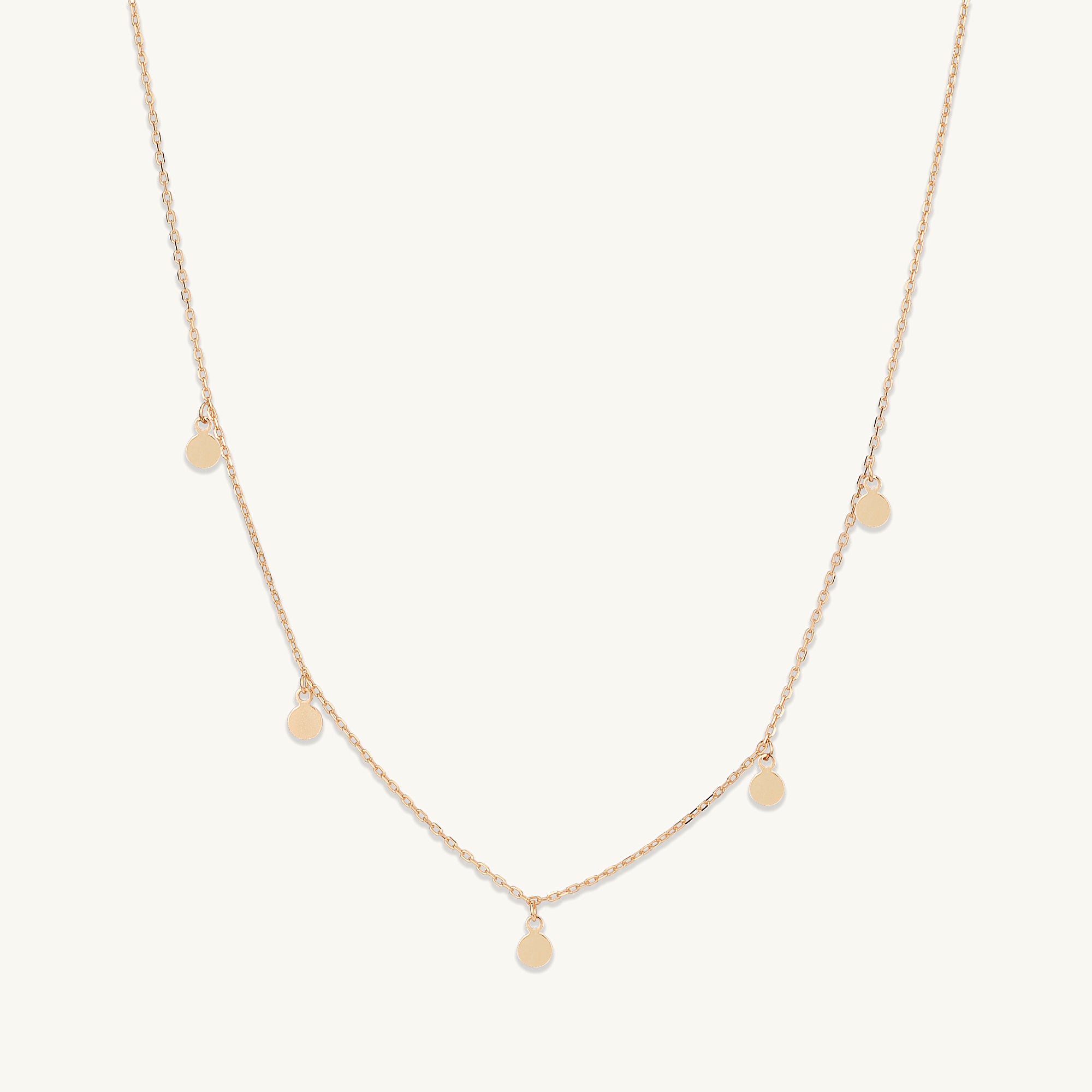 Aria Disc Dangling Necklace