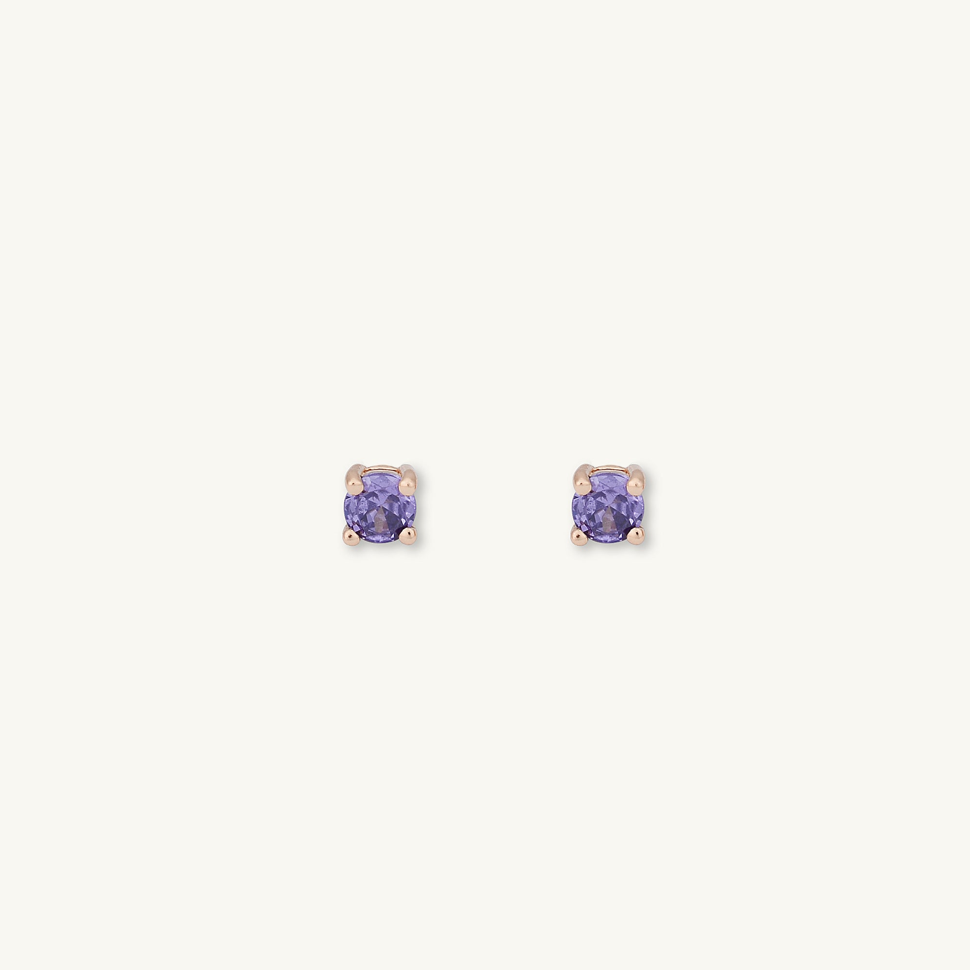 Classic Birthstone Earrings February