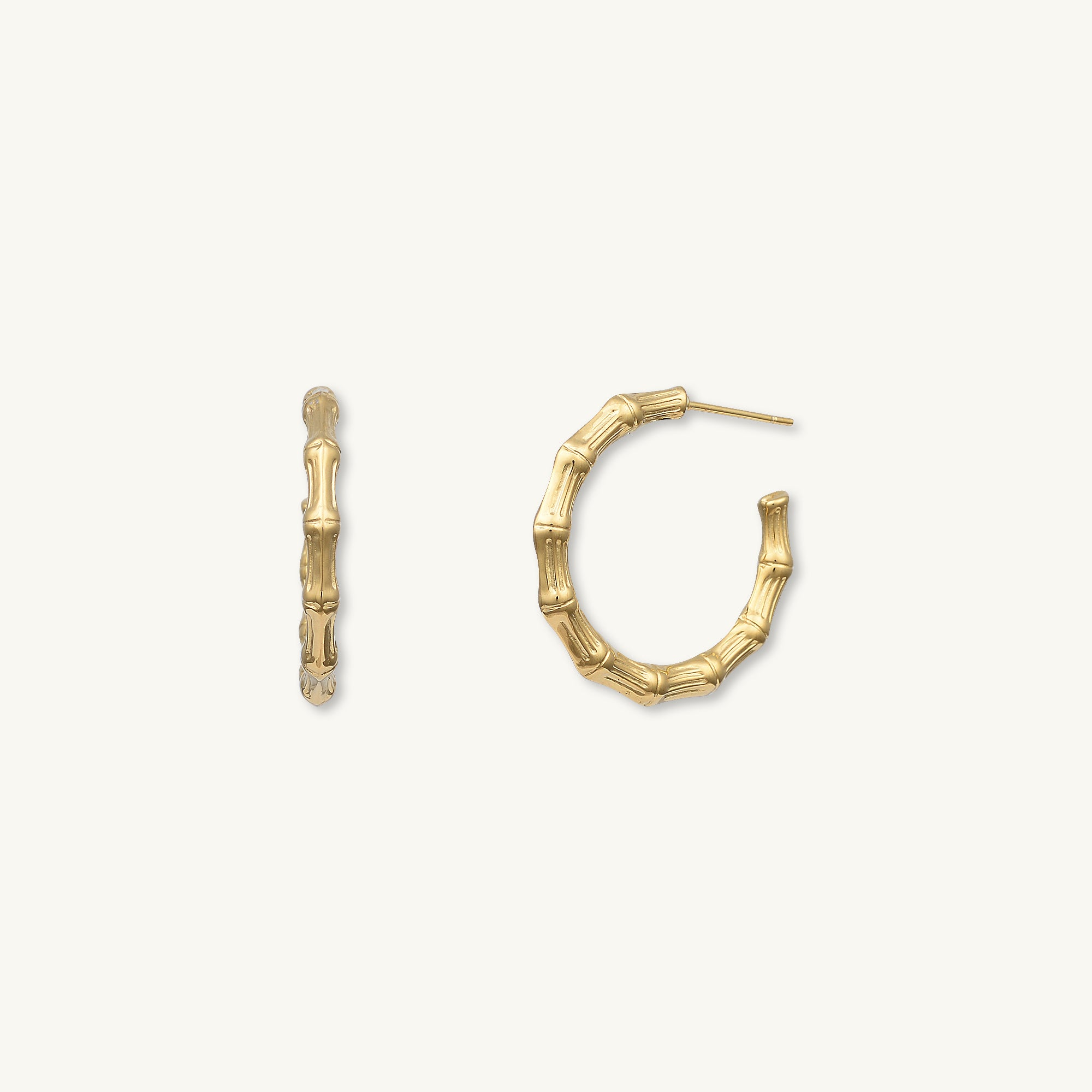 Amara Statement C Hoop Earrings