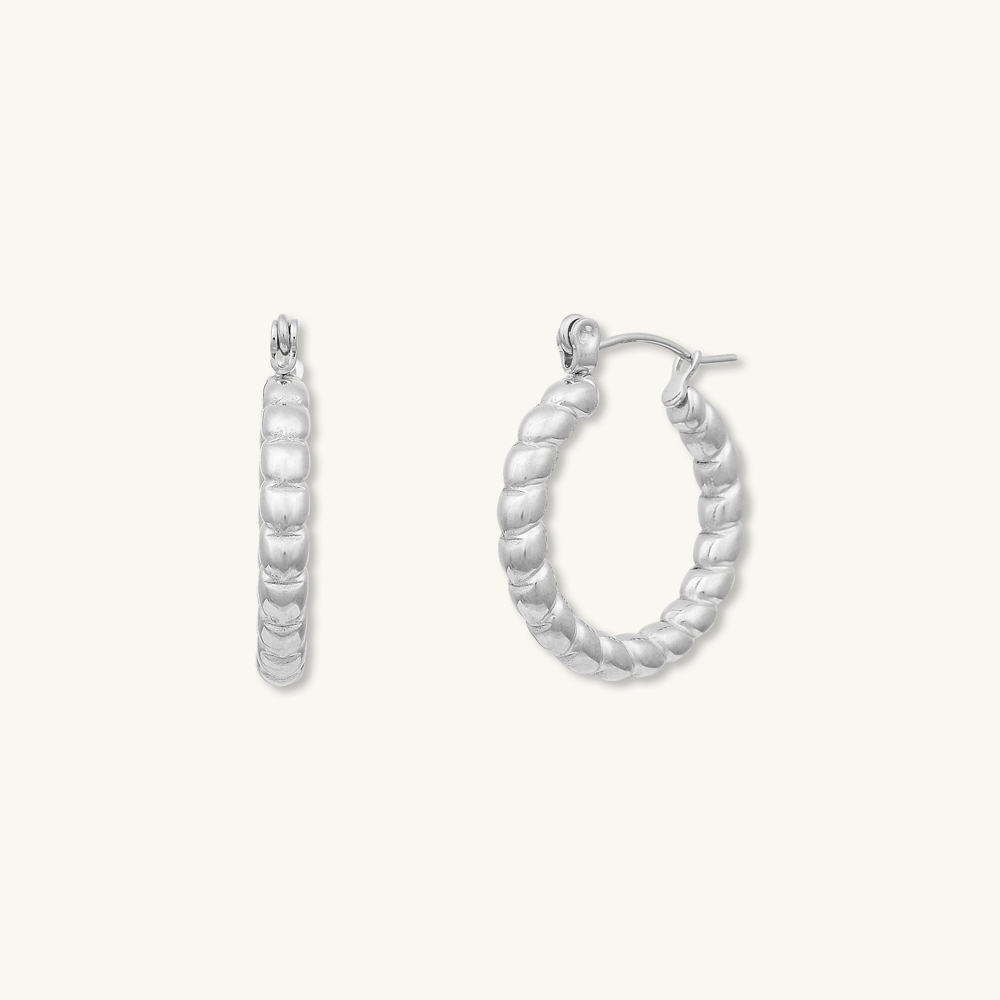 Nova Twist Hoop Earrings