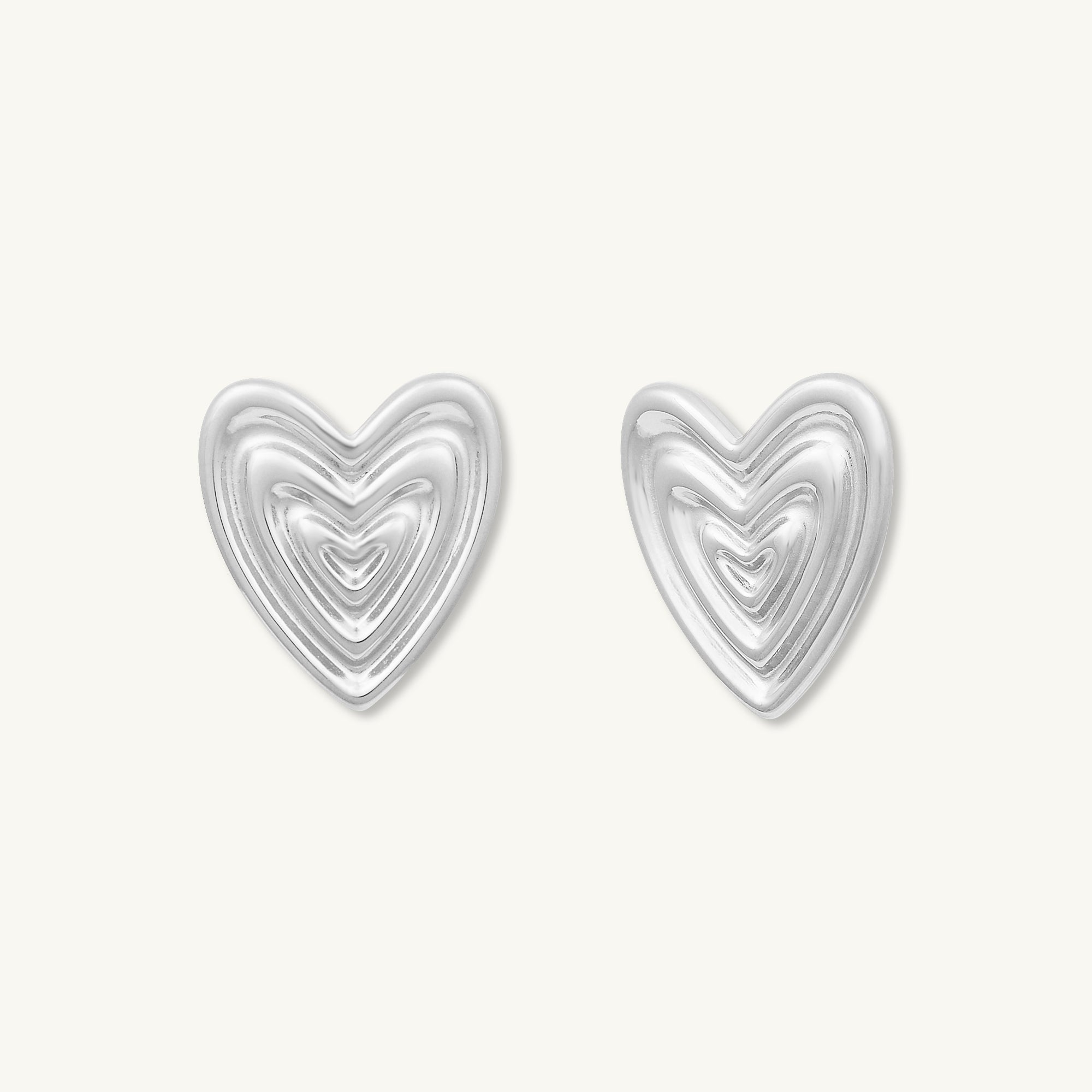 Thea Heart Stud Earrings