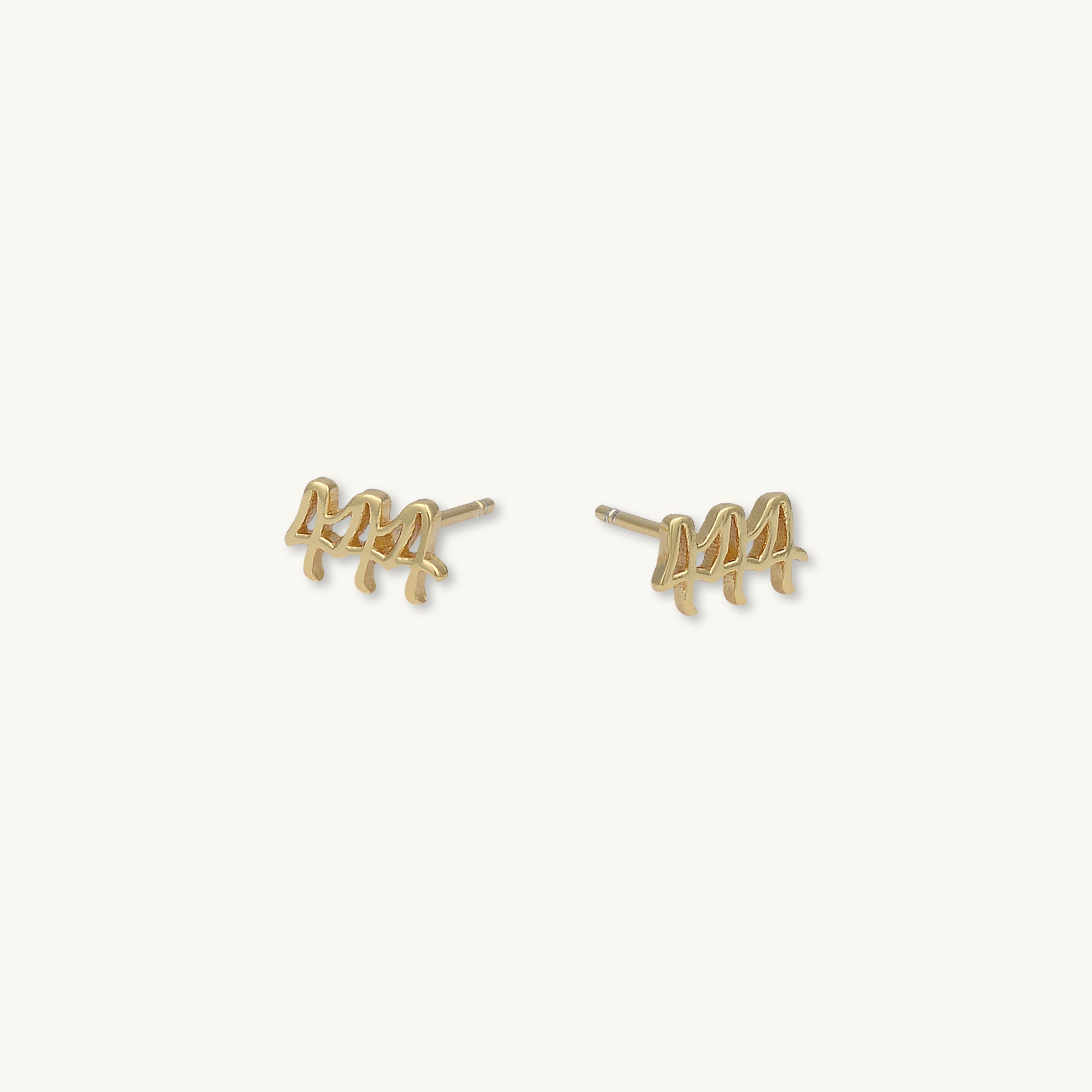 444 Angel Number Earrings