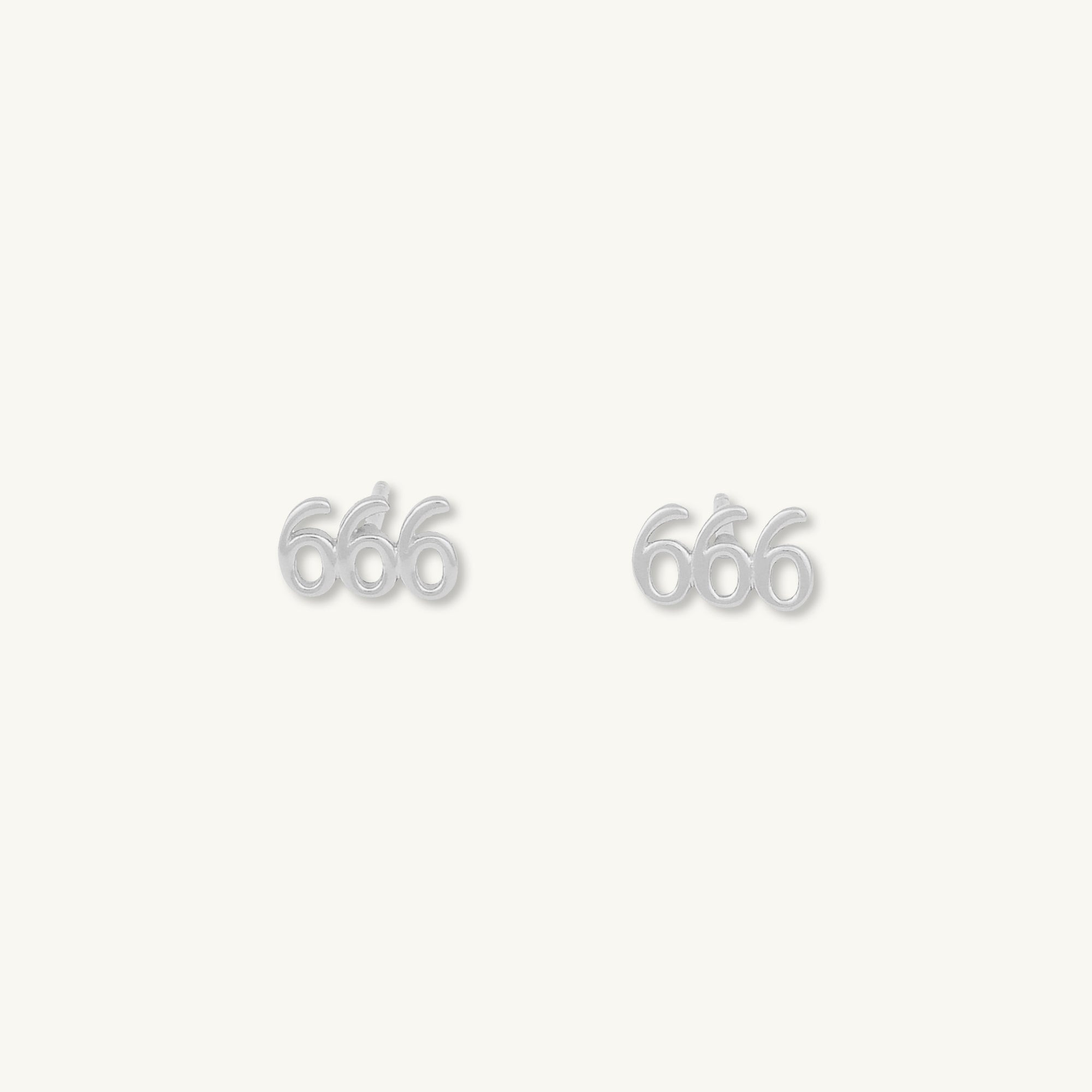 666 Angel Number Earrings