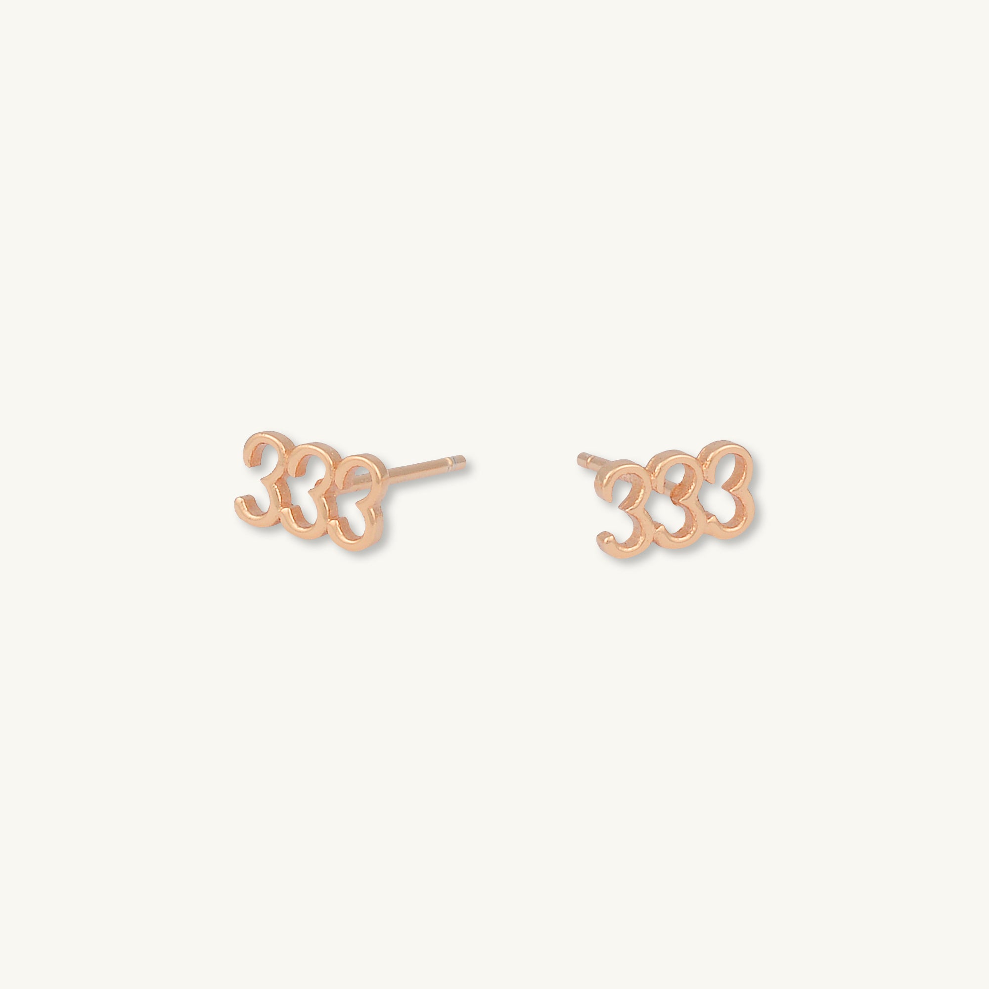 333 Angel Number Earrings