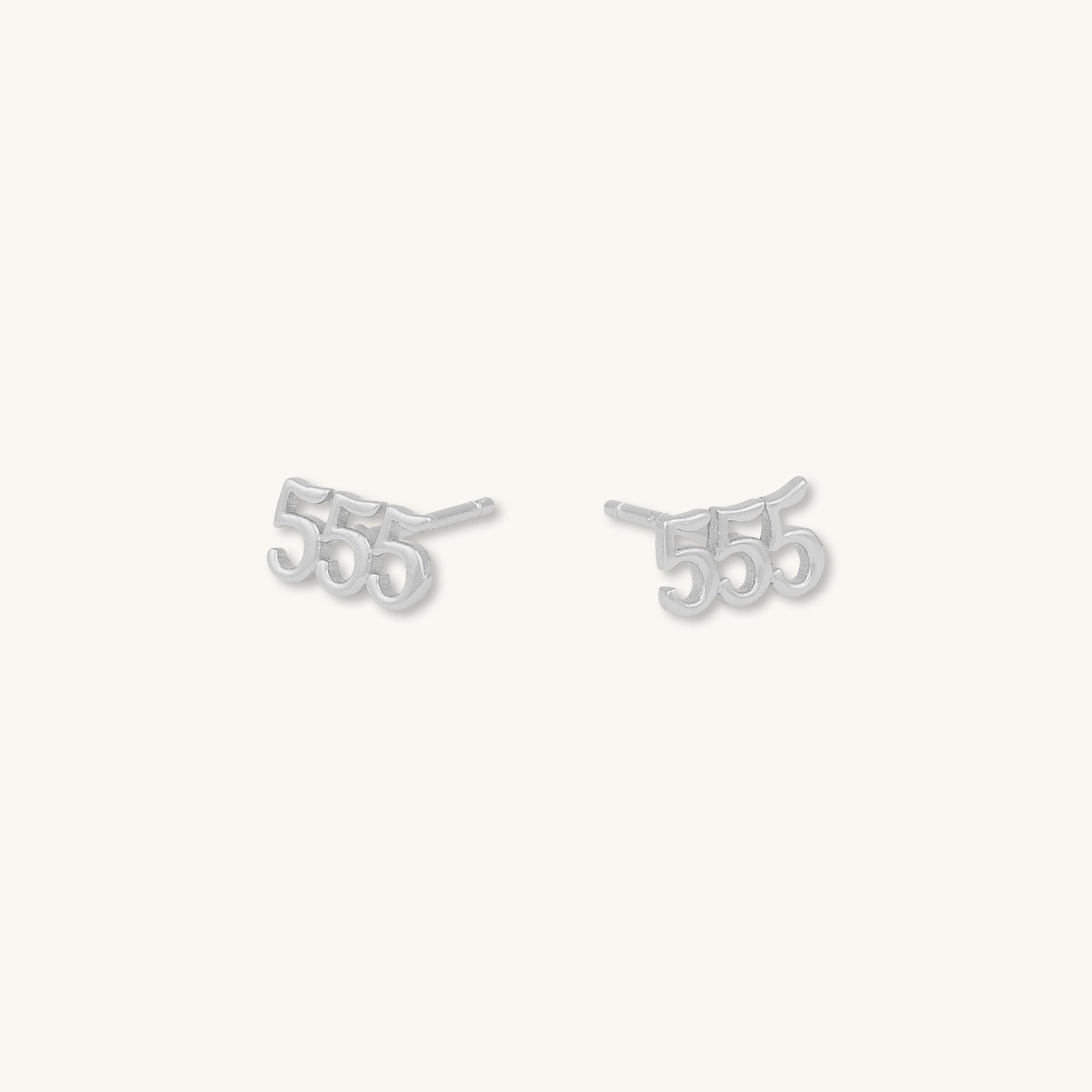 555 Angel Number Earrings