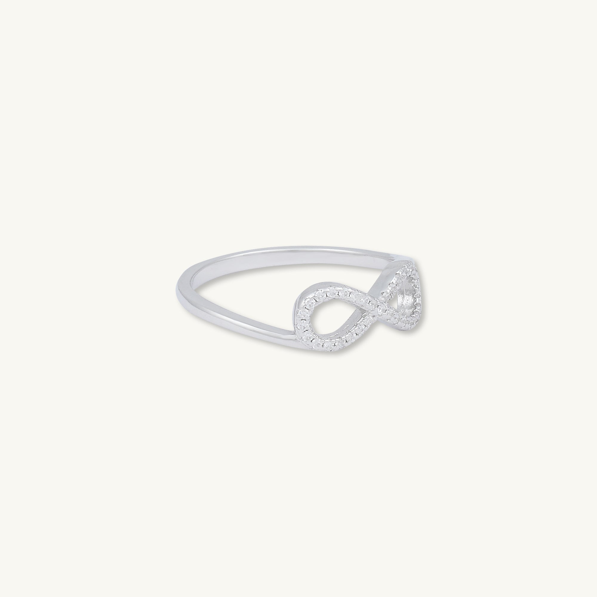 Infinity Sapphire Stacker Ring