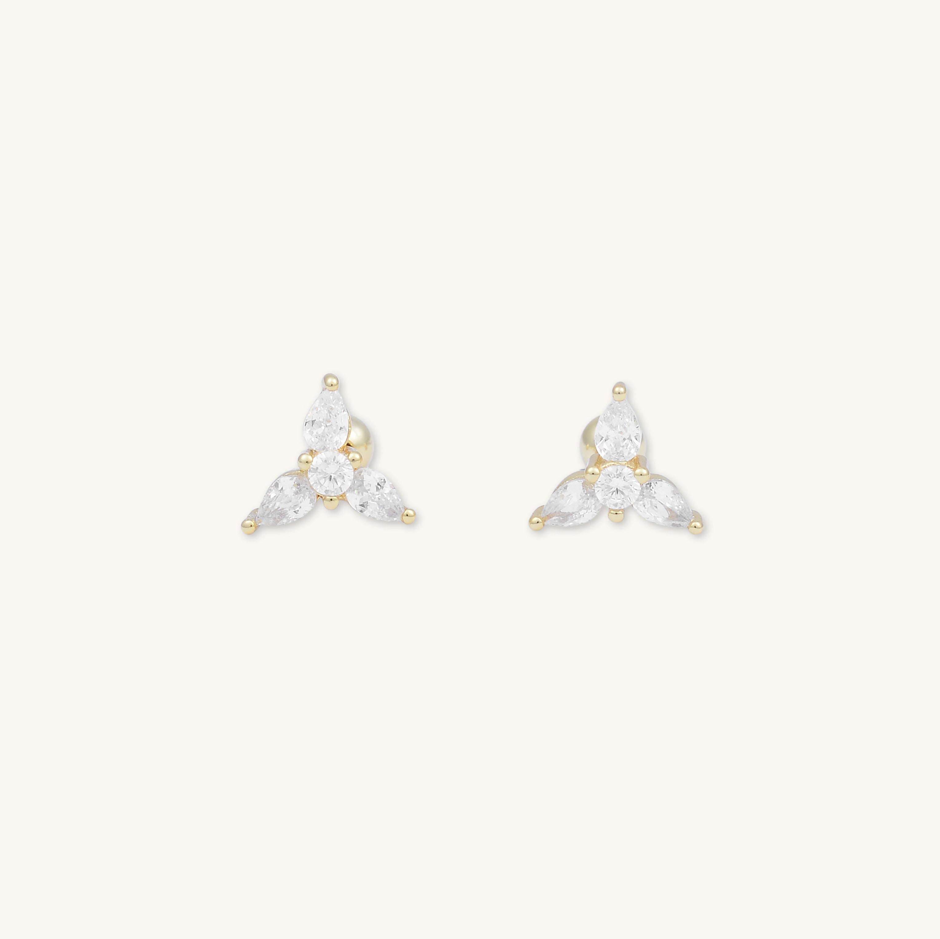 Marquise Lotus Barbell Cartilage Earrings