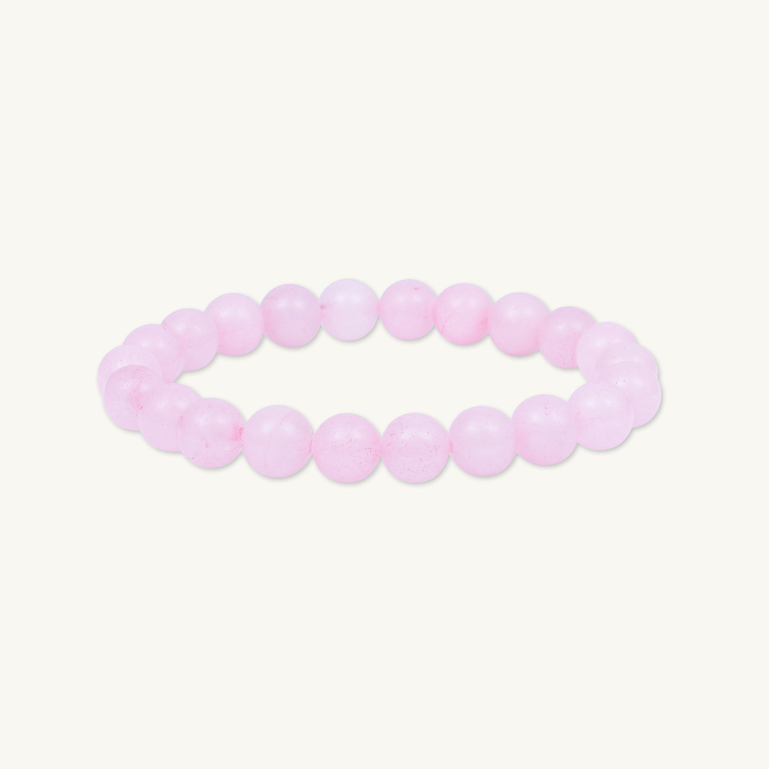 Pink Quartz Crystal Gemstone Bracelet