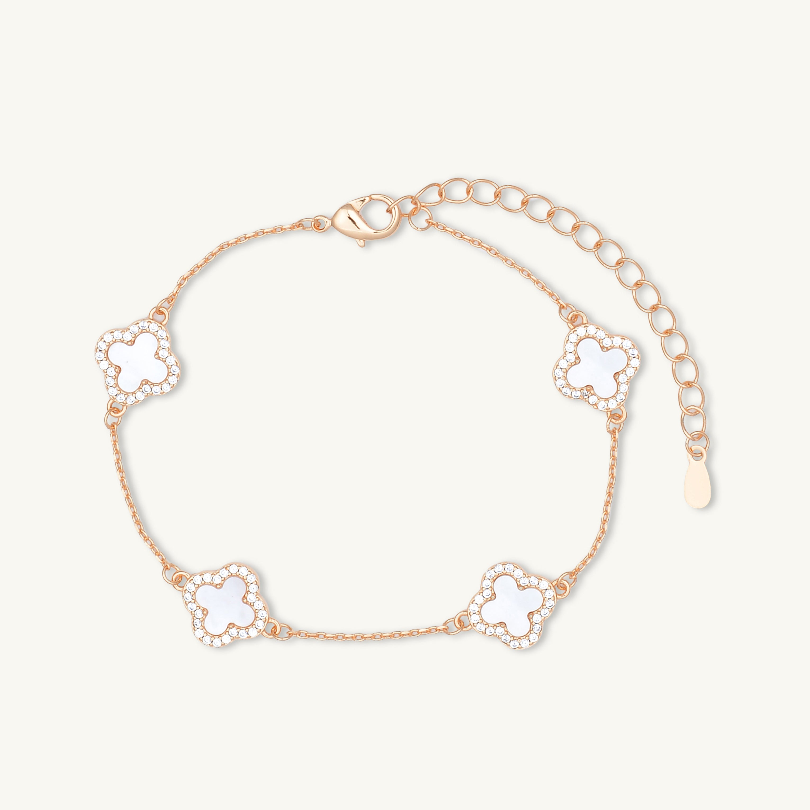 Clover Station MOP Sapphire Bracelet