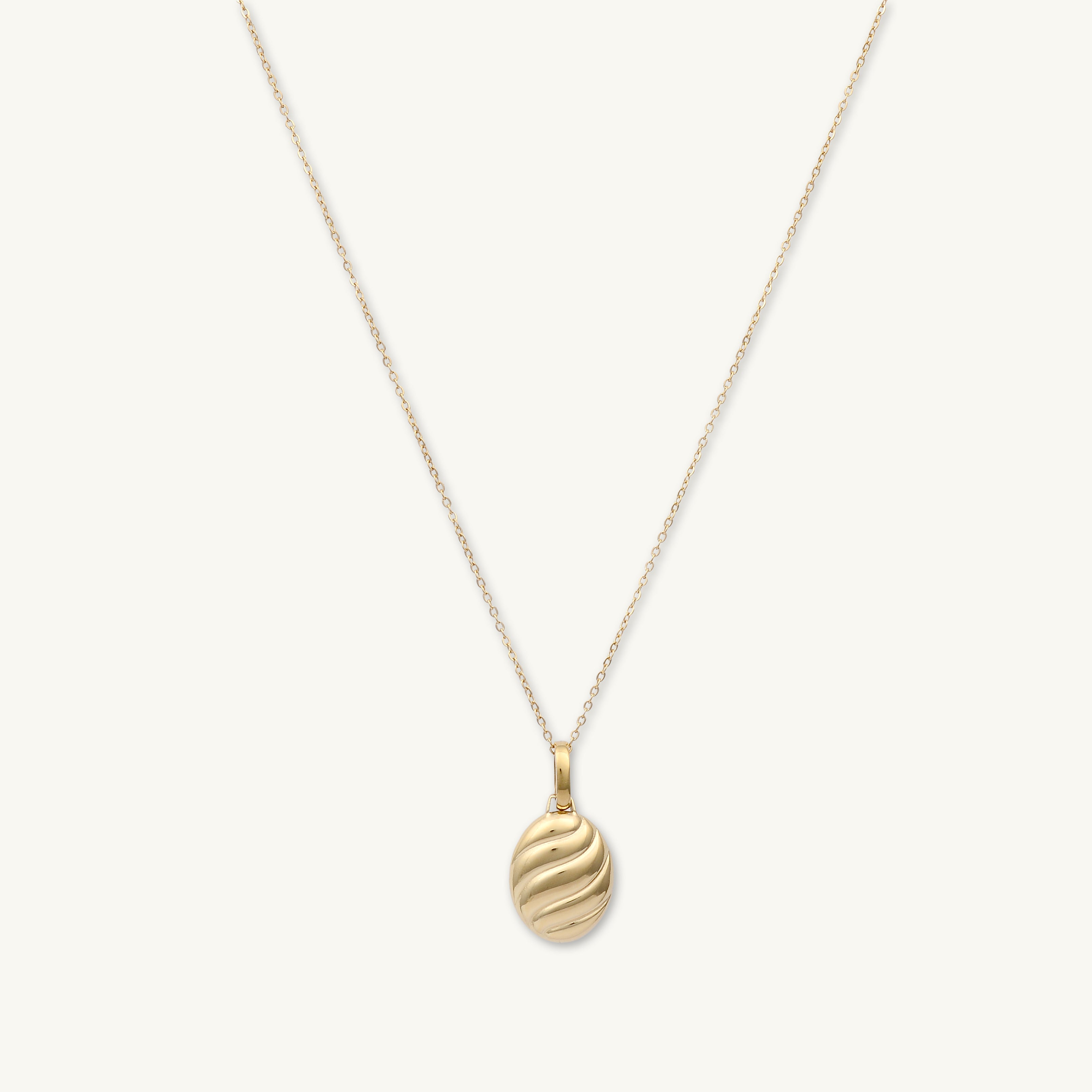 Croissant Dome Oval Necklace