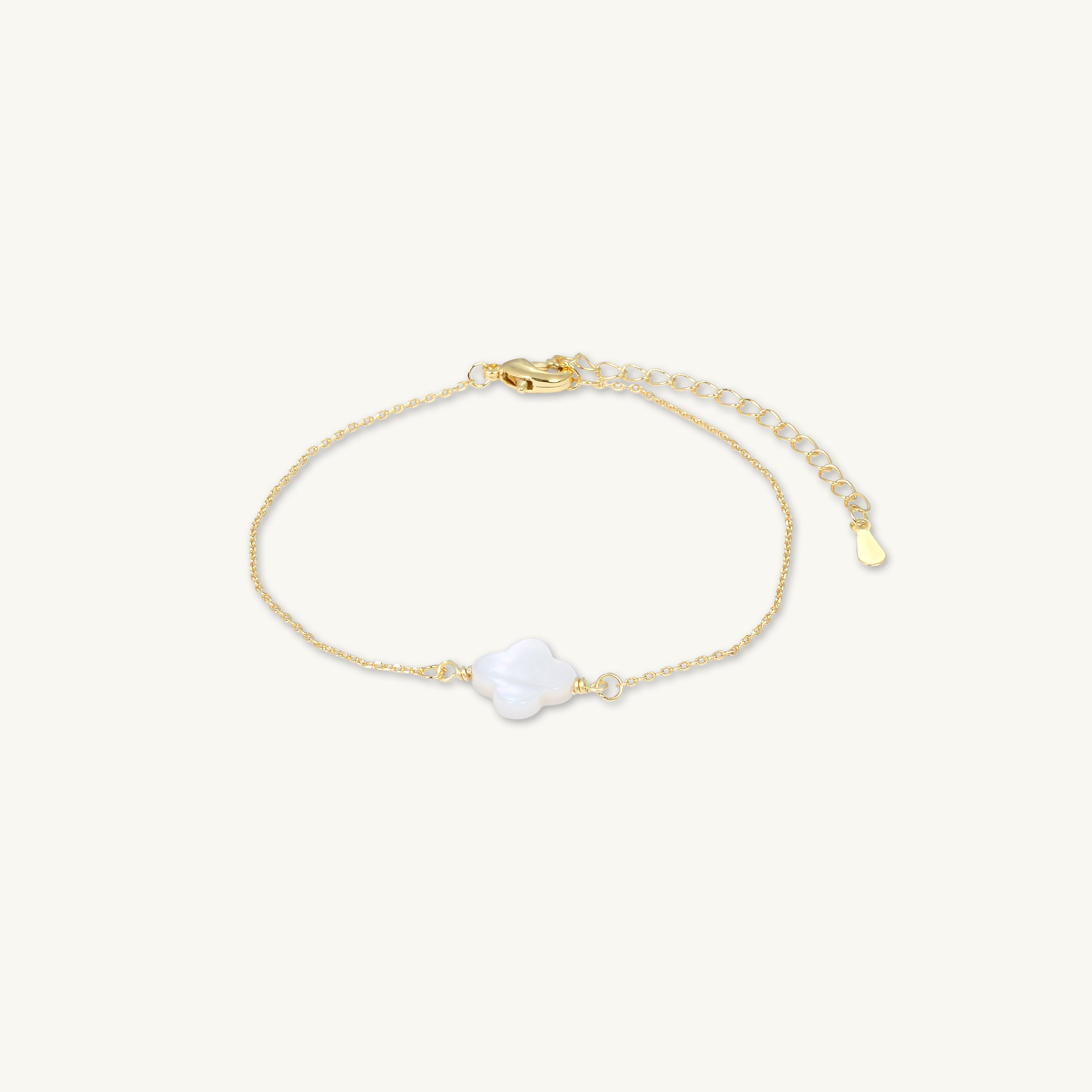 Clover MOP Chain Bracelet