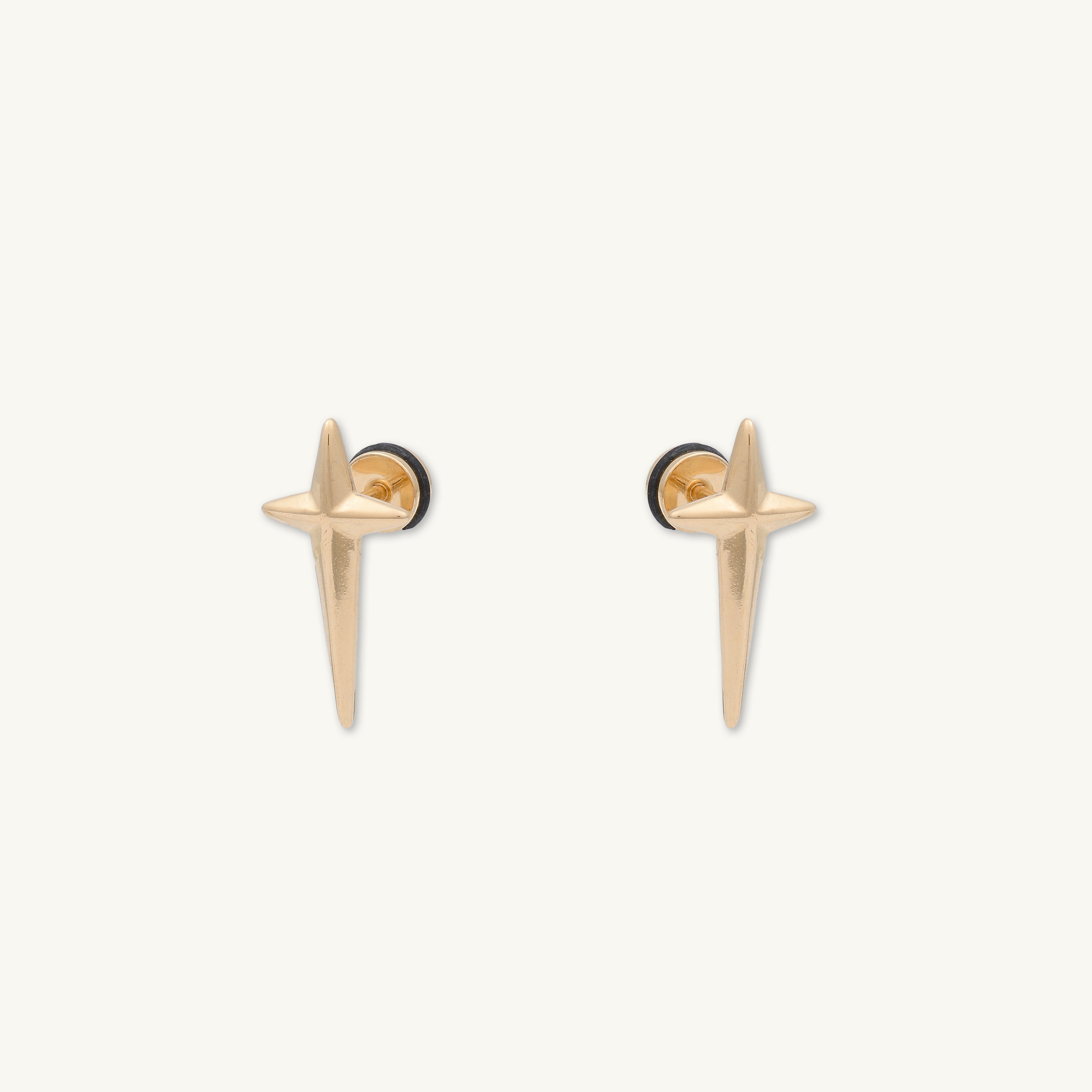 Unisex Long Cross Stud Earrings