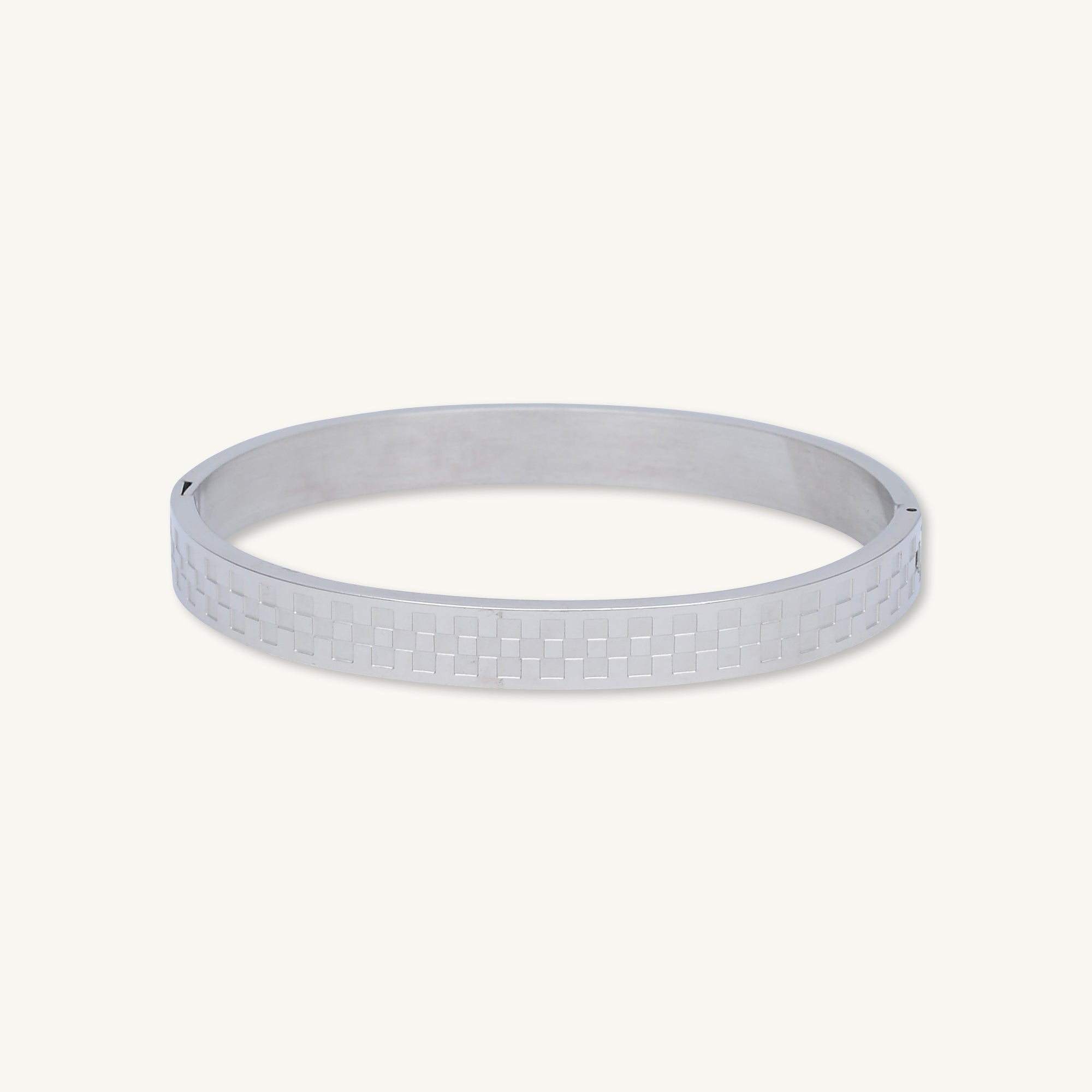 Classic Checkered Bangle Bracelet