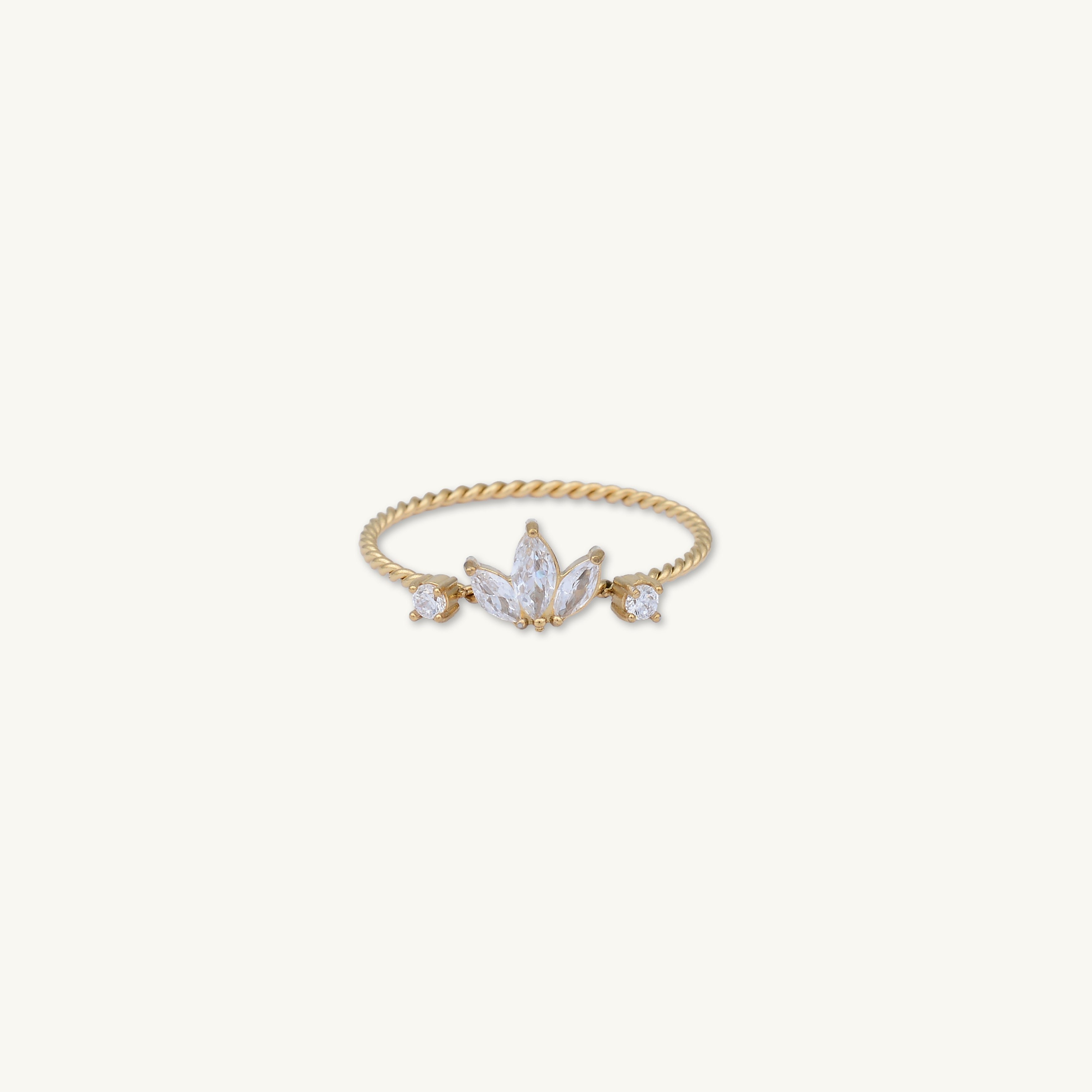 Growth Lotus Twist Ring