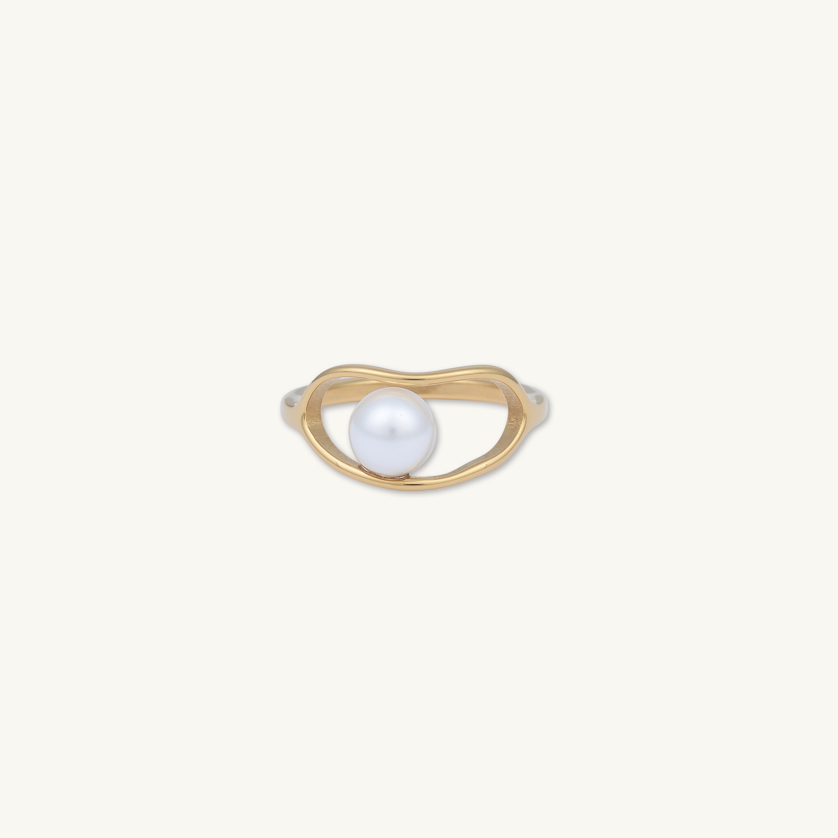 Open Pearl Statement Ring