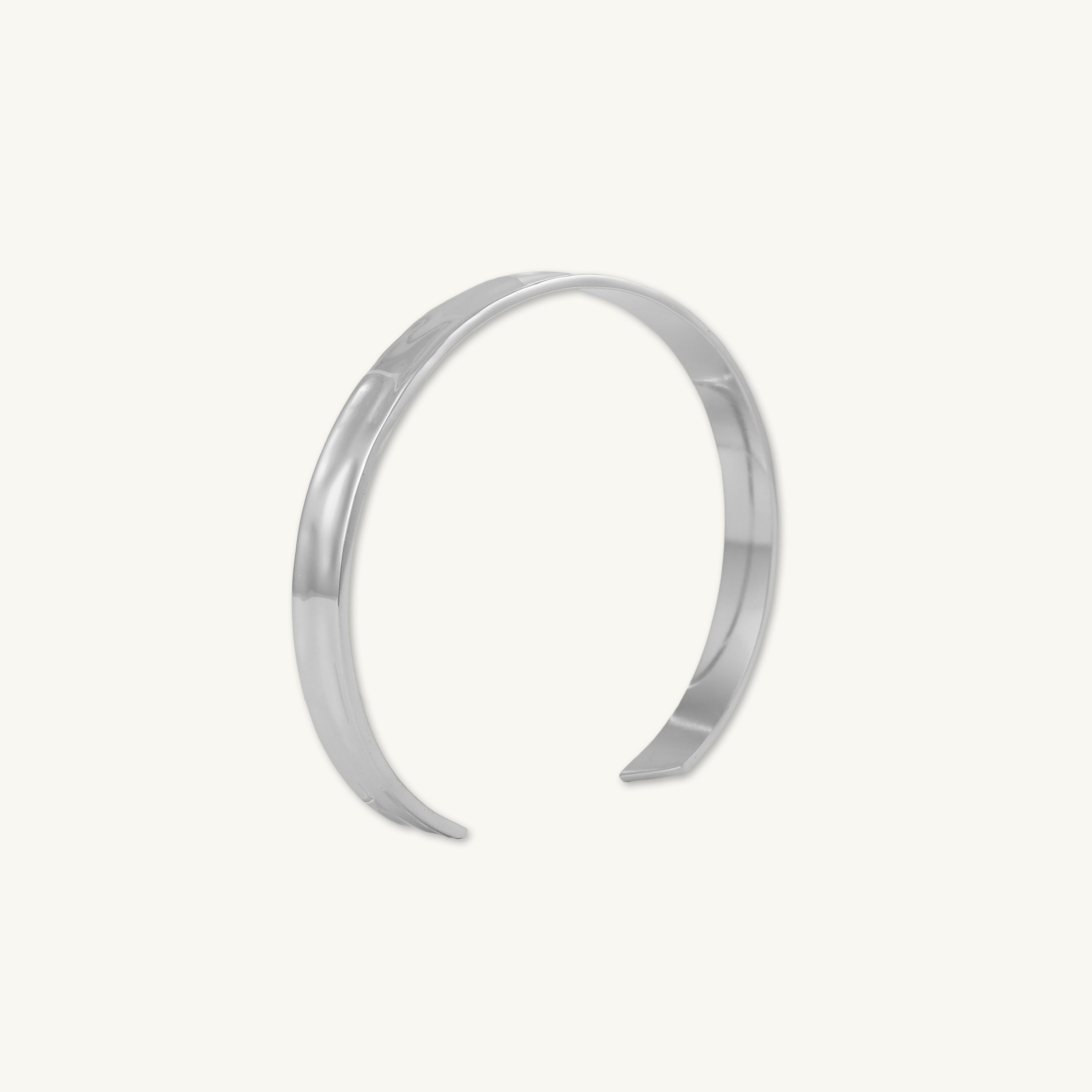 Unisex Ripple Cuff Bangle Bracelet