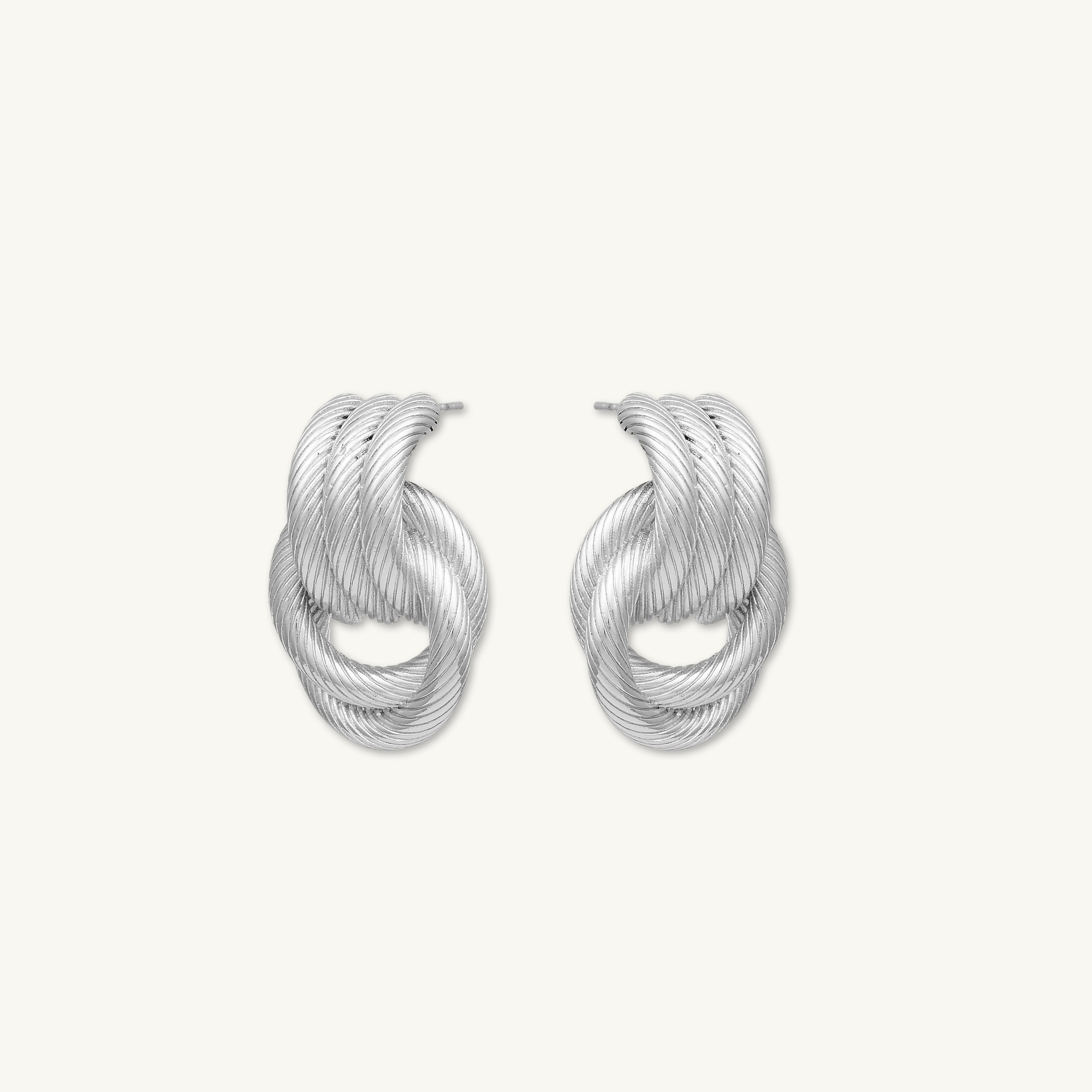 Nadia Twist Loop Statement Stud Earrings