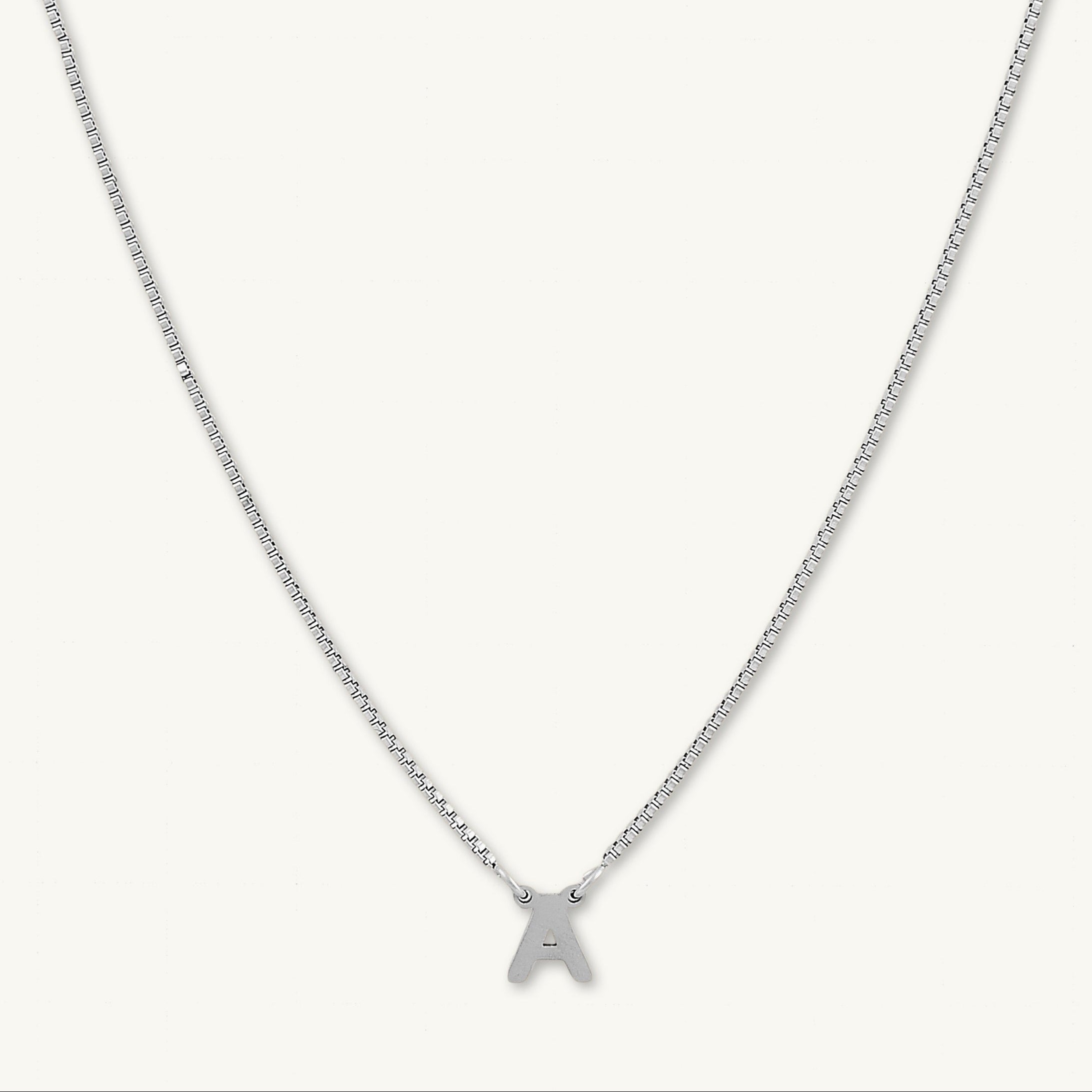 The Original Initial Letter Box Chain Necklace
