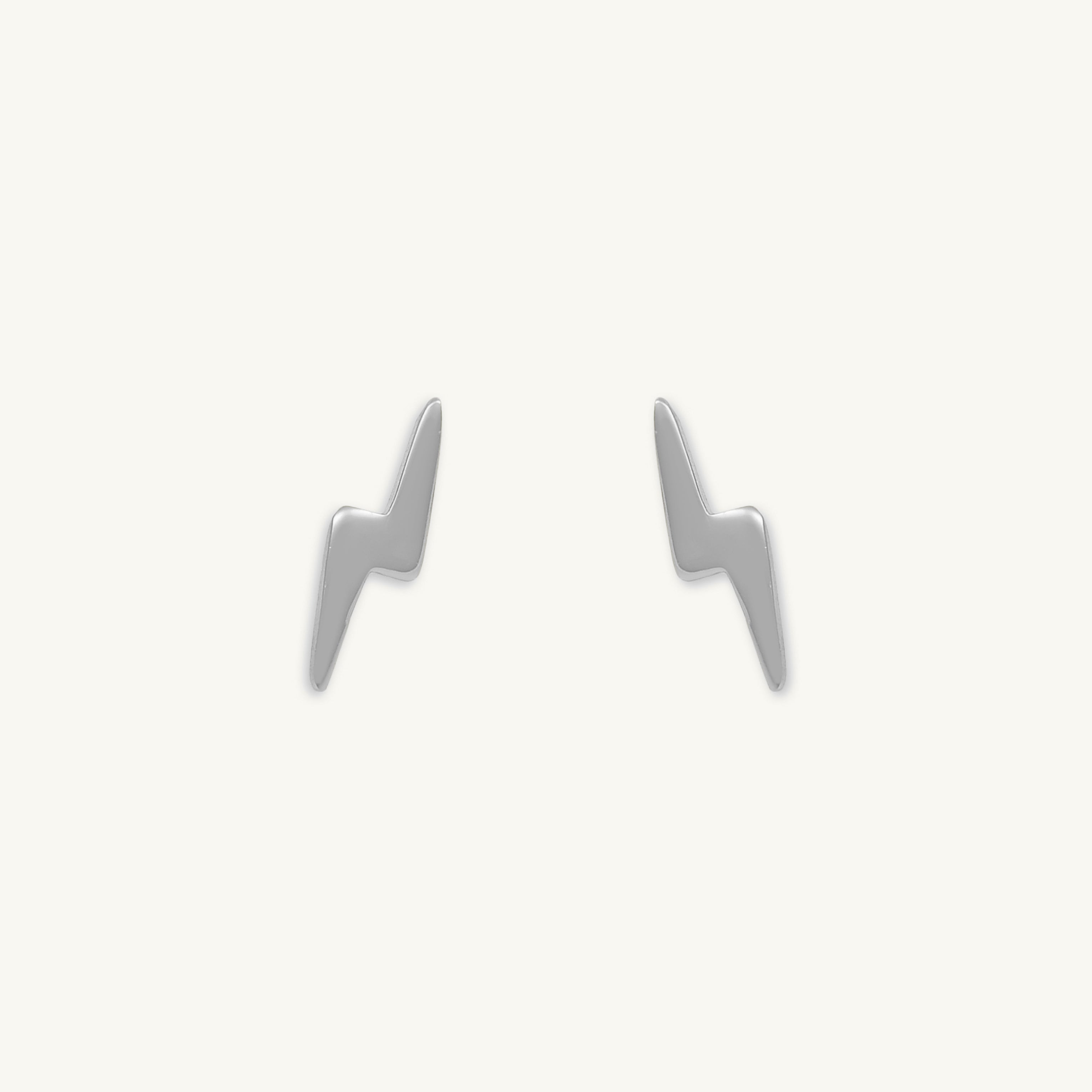 Lightning Bolt Stud Earrings