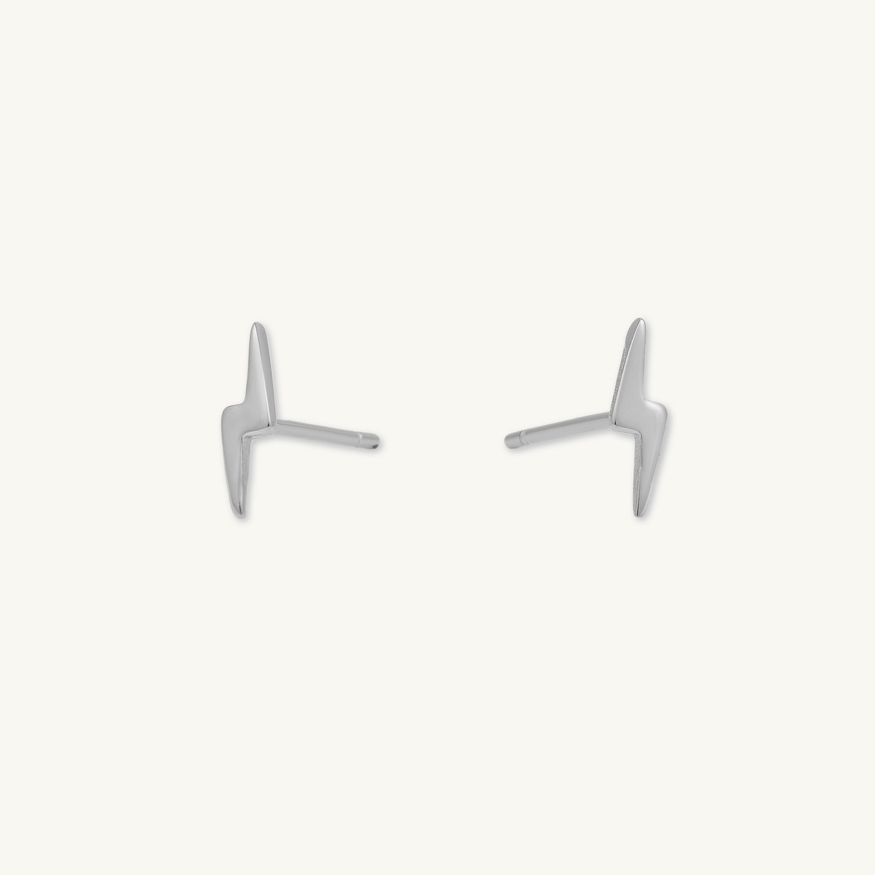 Lightning Bolt Stud Earrings