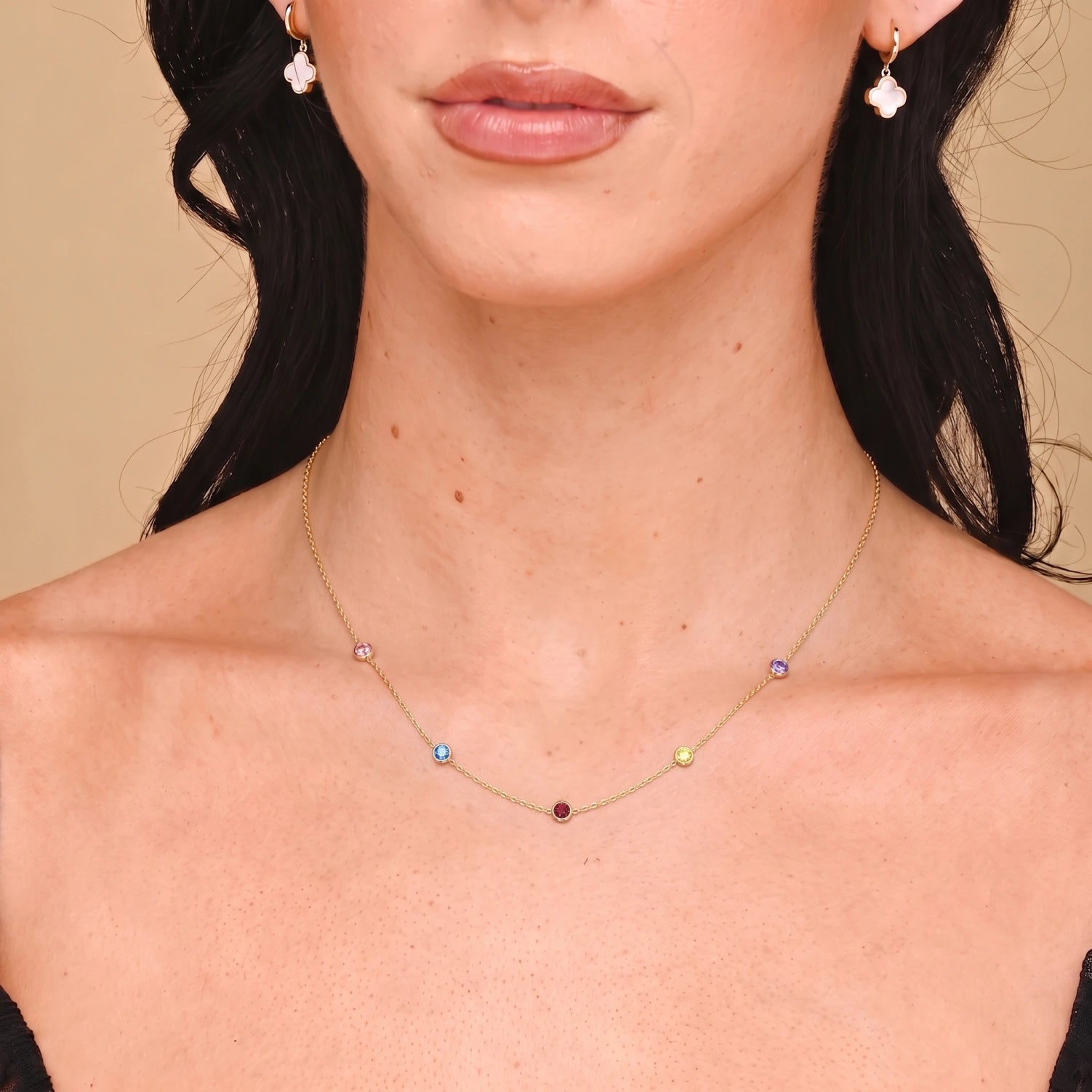 The Multi Birthstone Chain Necklace