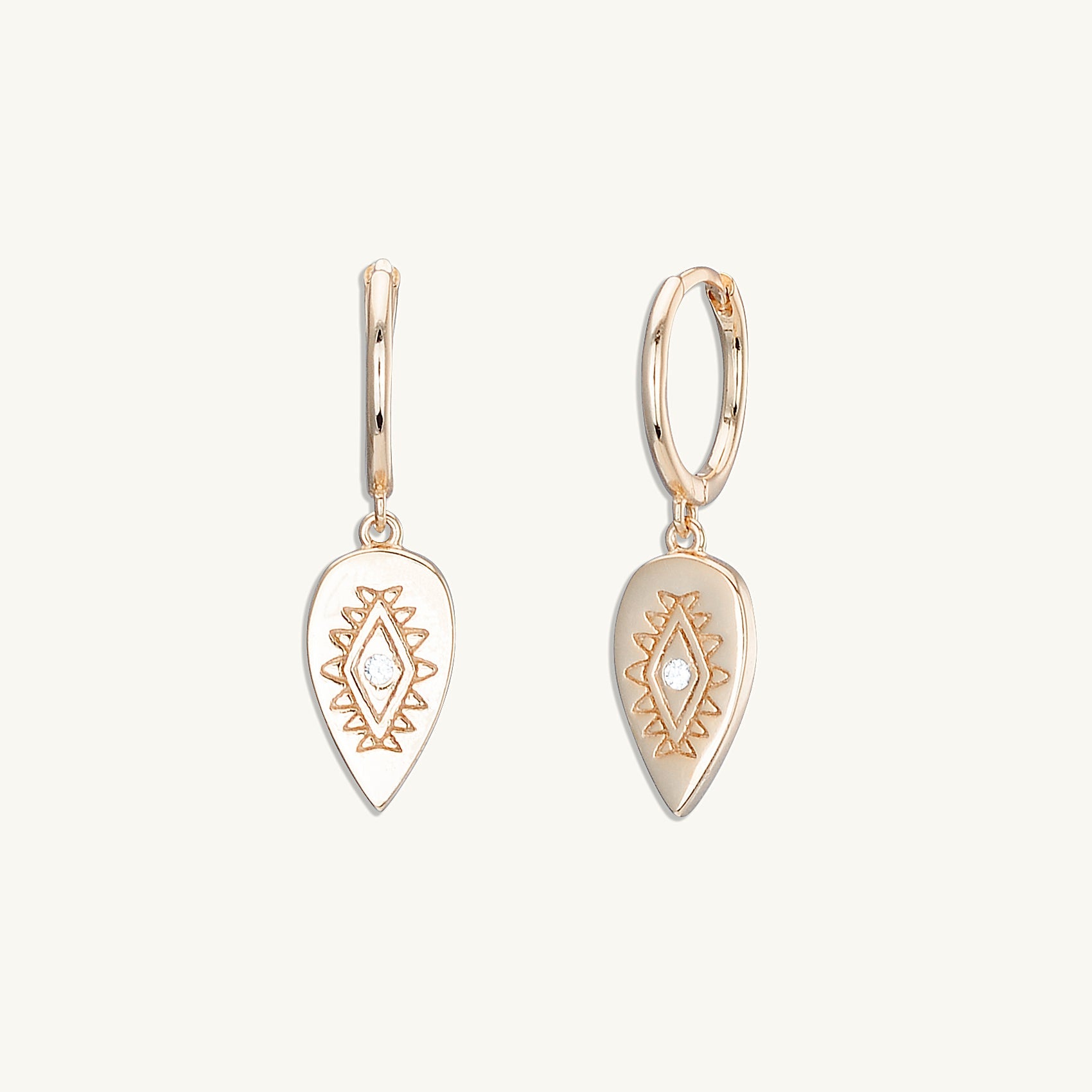 Boho Evil Eye Hoop Earrings - Camile & Stone