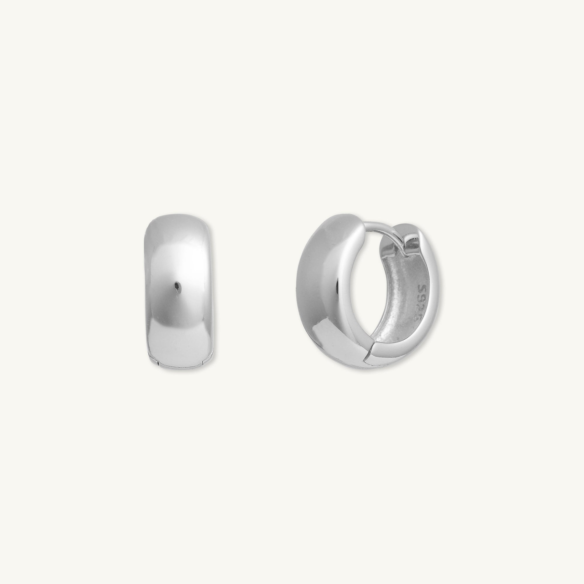 Bold Thick Statement Huggie Earrings - Camile & Stone