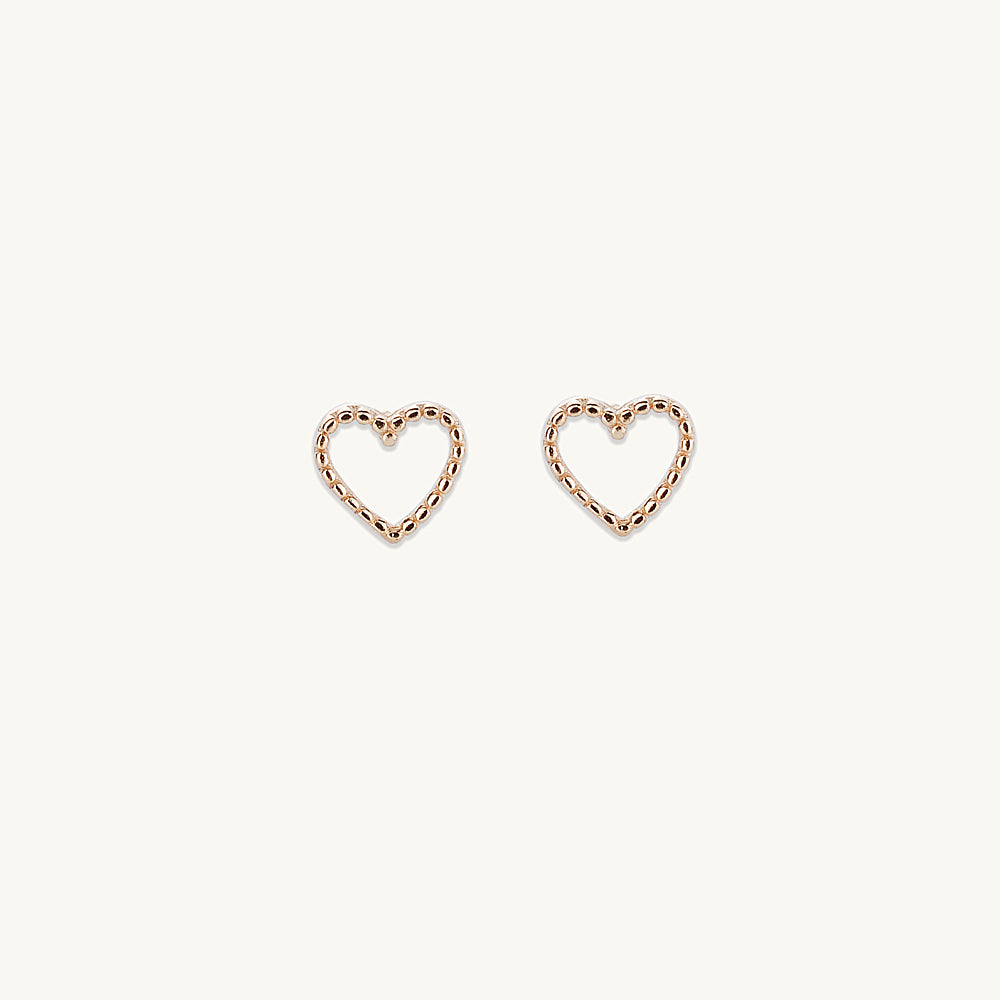 Mini Heart Stud Earrings